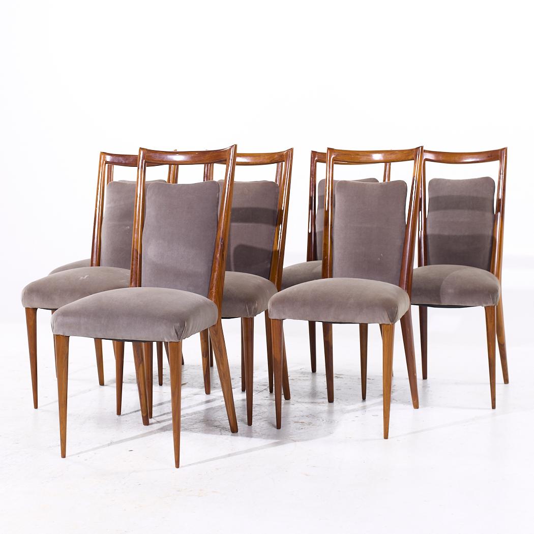 Mario Gottardi & Melchiorre Bega Erno Fabry MCM Italienische Esszimmerstühle - 8er-Set (Moderne der Mitte des Jahrhunderts) im Angebot