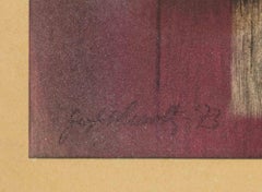 Abstract Composition - Drawing by Mario Guglielmotti - 1973