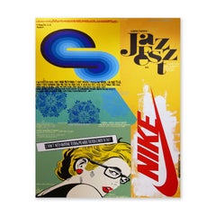 “0TIS II” Red, Teal, Yellow, and Blue Abstract Contemporary Pop Art Painting