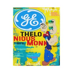 "There's Nothing More Precious Than Time" Popeye Pop Art Abstract Painting
