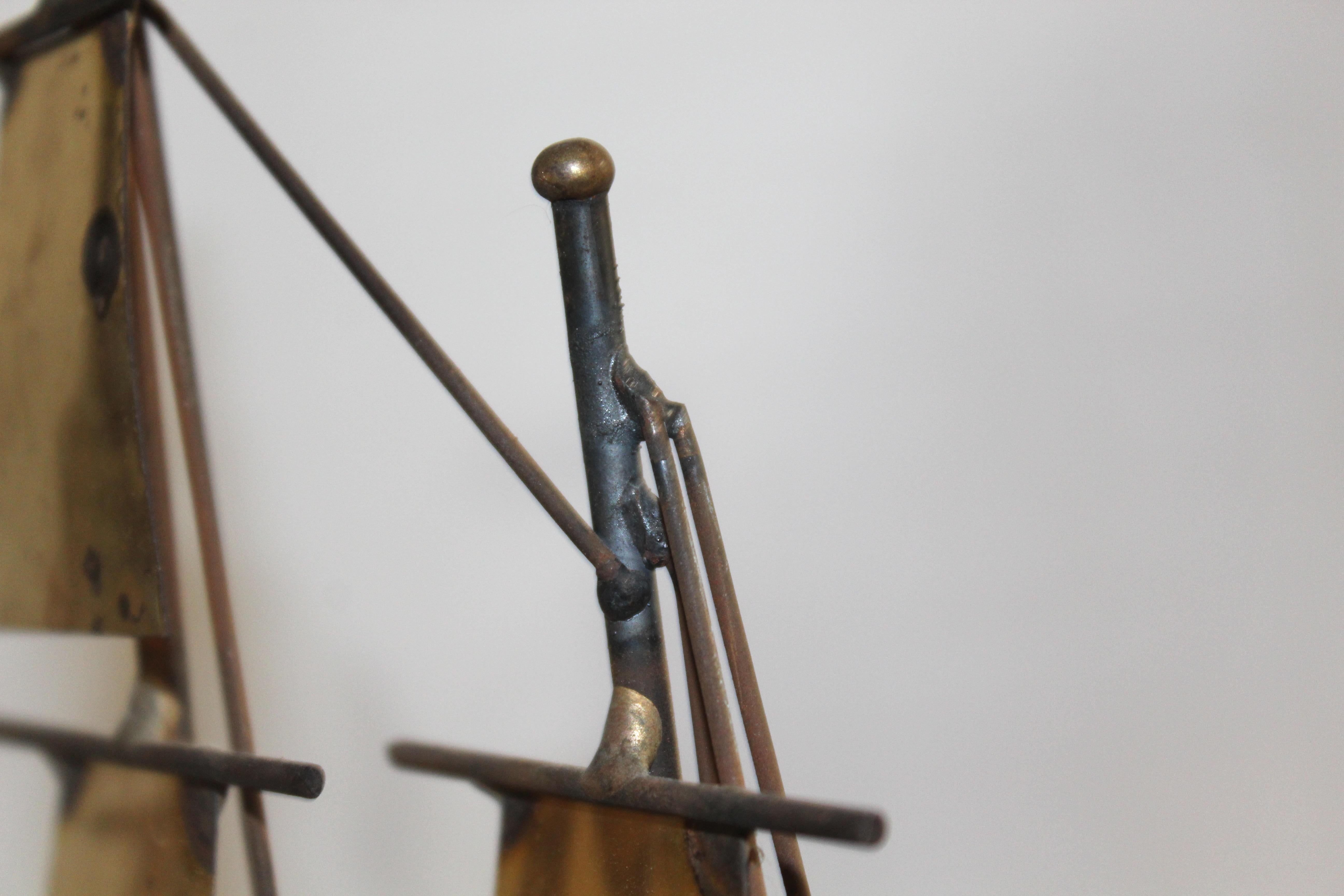 Brass Mario Jason Signed Sculpture For Sale