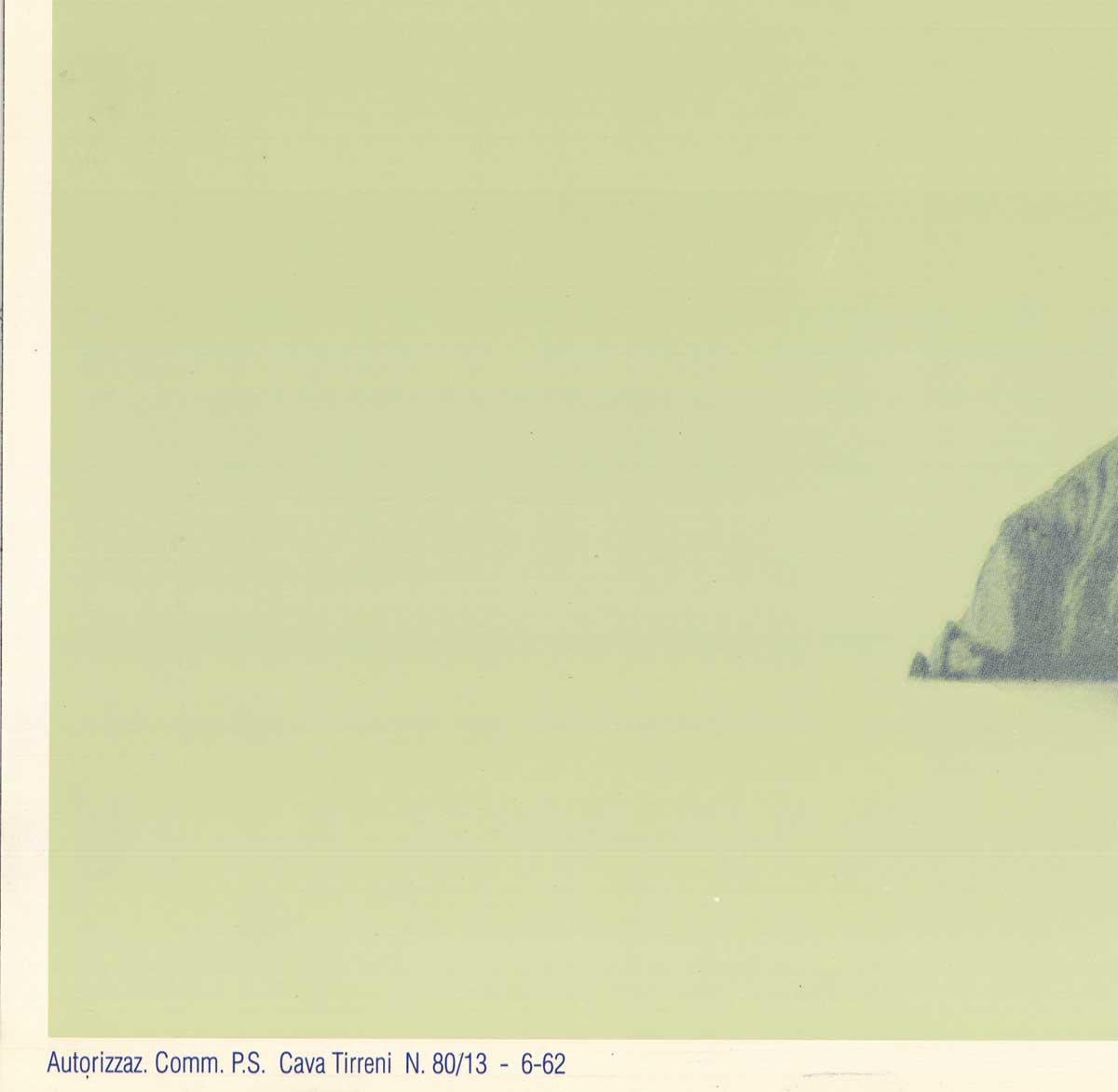 Poster originale di Carthusia Capri - Italia, profumo vintage - Print di Mario Laboccetta
