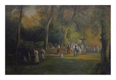 PAISAJE - Mario Locatelli -Escuela de Posillipo Óleo sobre lienzo