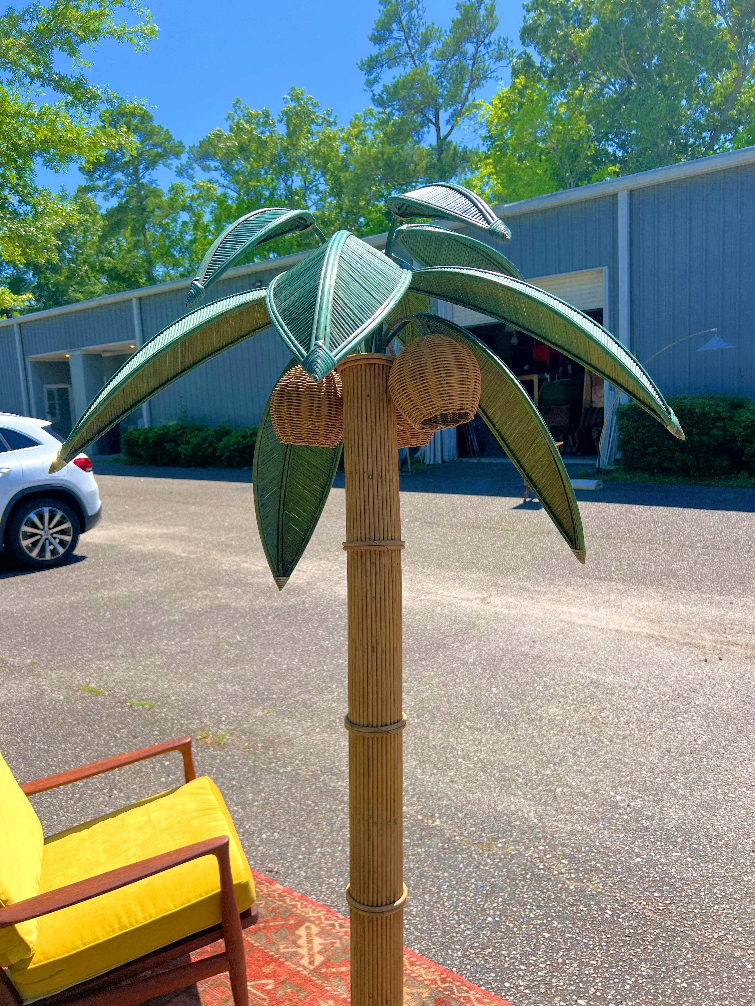 Mario Lopez Torres Attributed Palm Tree Floor Lamp 3