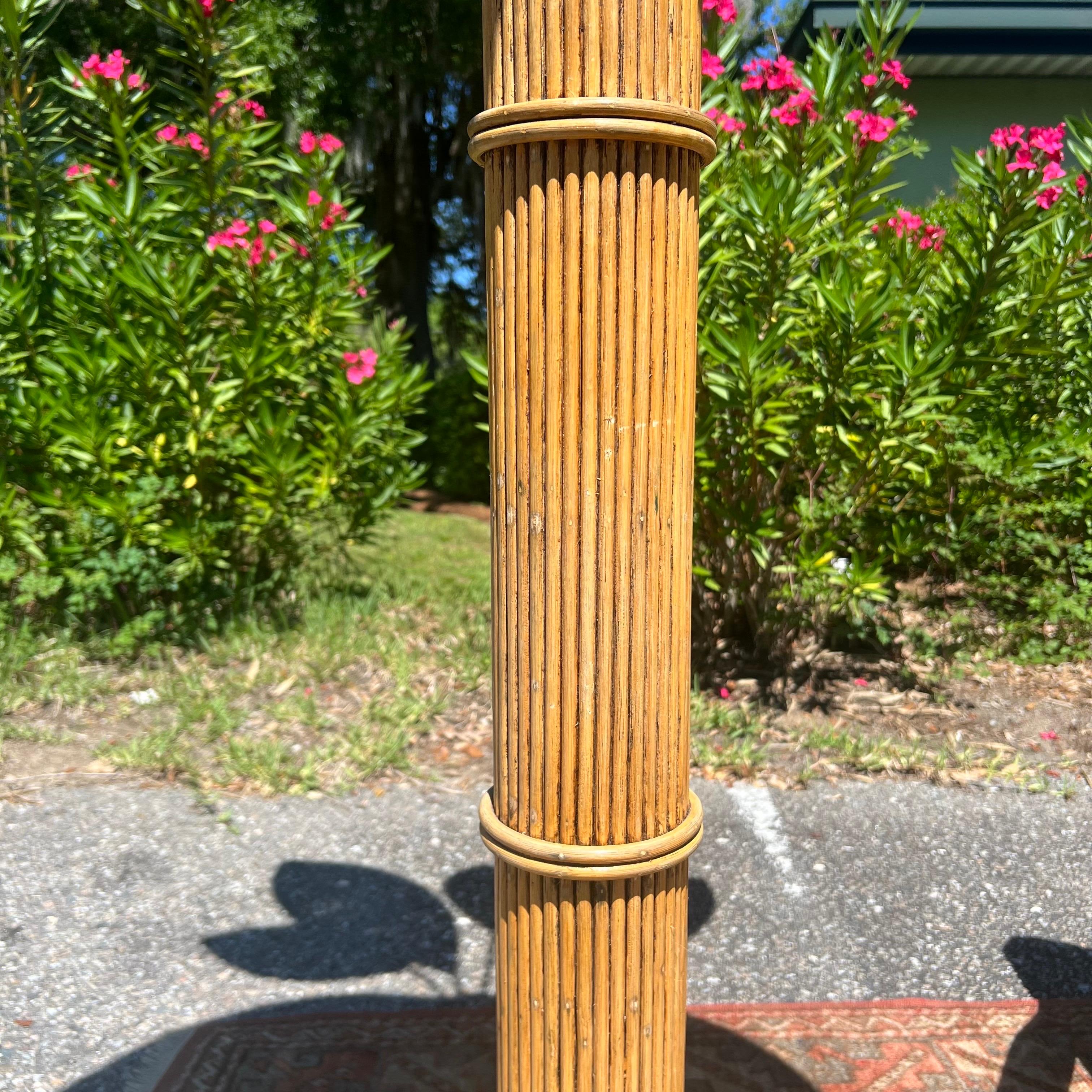 Metal Mario Lopez Torres Attributed Palm Tree Floor Lamp