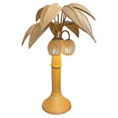 Mario Lopez Torres, Bamboo Palm Floor Lamp, circa 1980