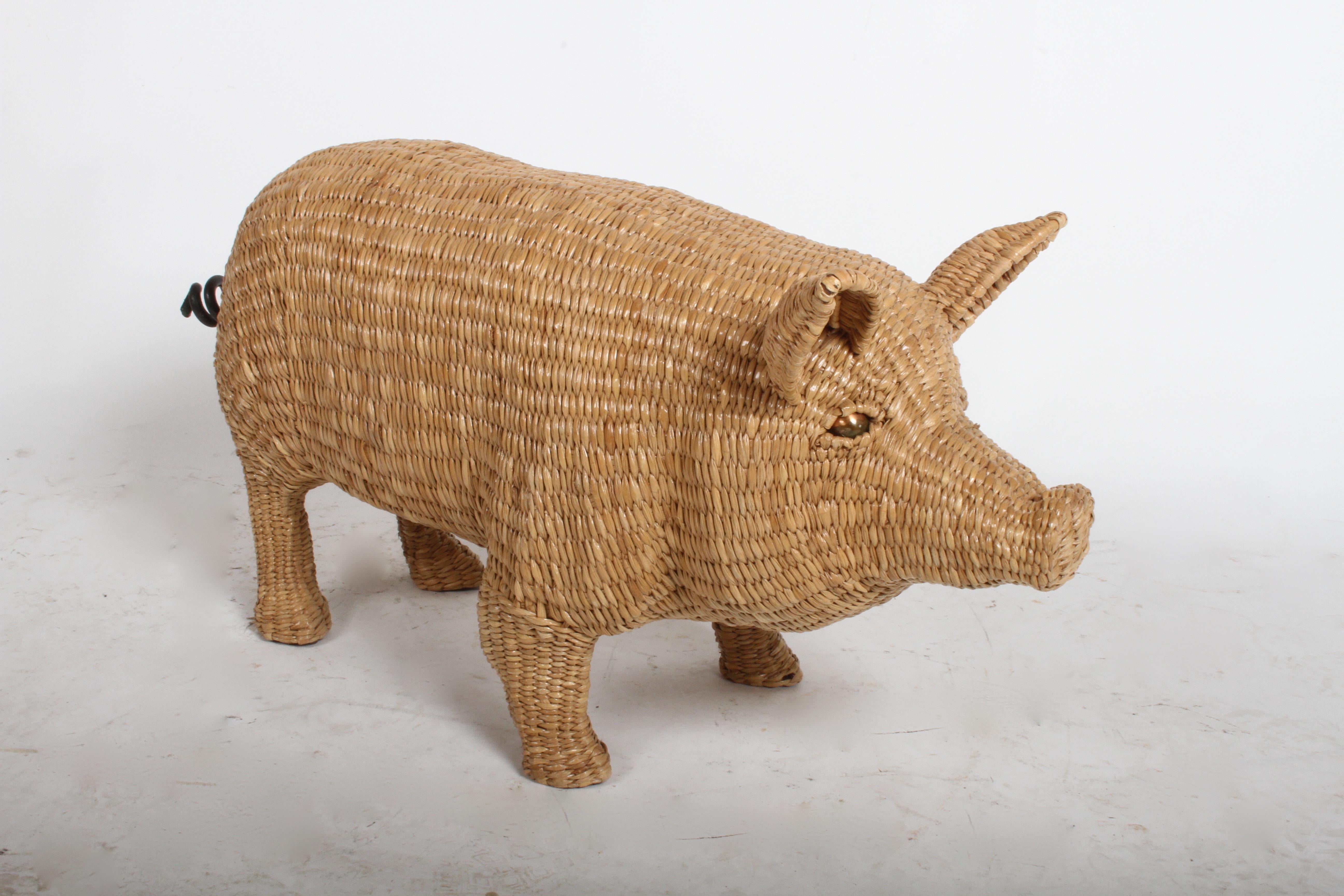 large pig sculpture