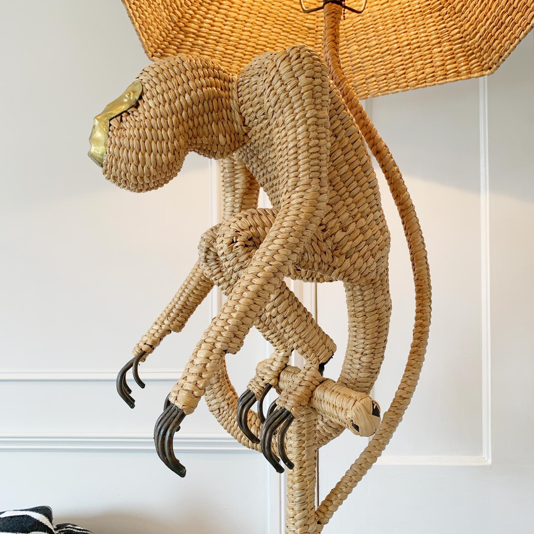 International Style Mario Lopez Torres Monkey Floor Lamp For Sale