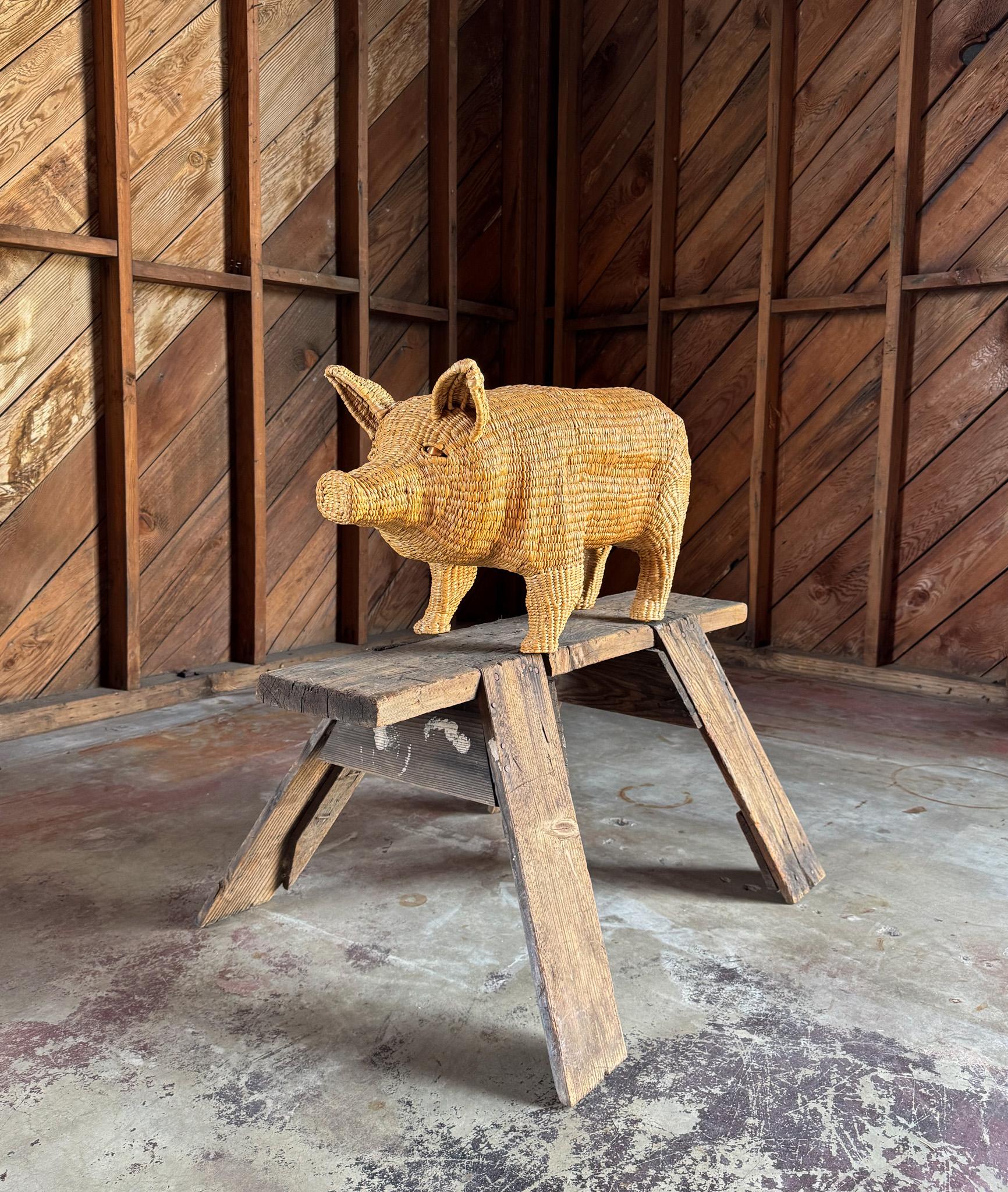 Mario Lopez Torres Pig Sculpture, Mexico, 20th Century. 
