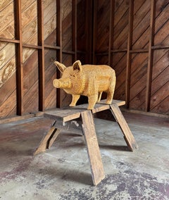 Mario Lopez Torres Pig Sculpture, Mexico, 20th Century