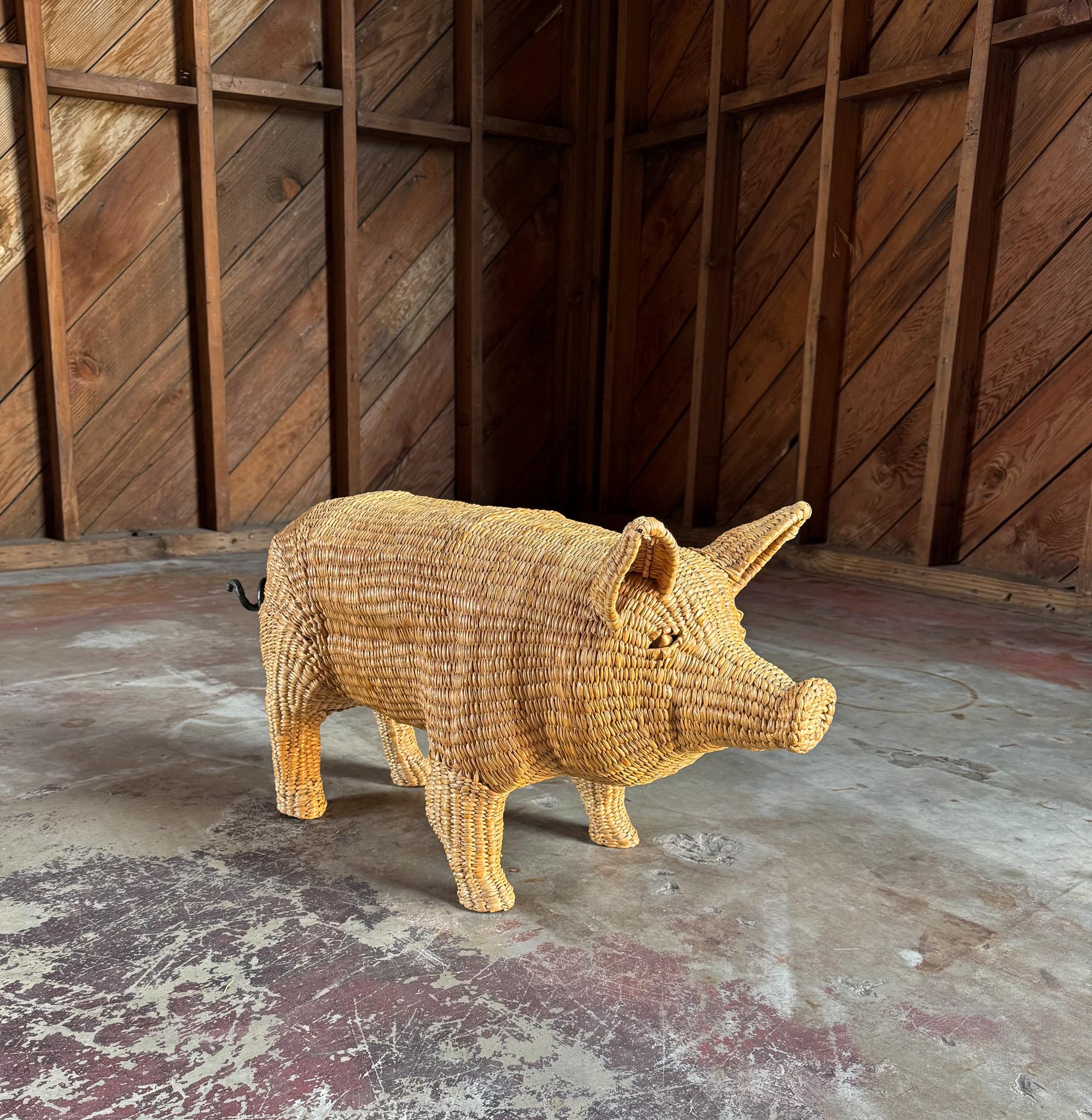 Mid-Century Modern Mario Lopez Torres Pig Sculpture, Mexico, 20th Century