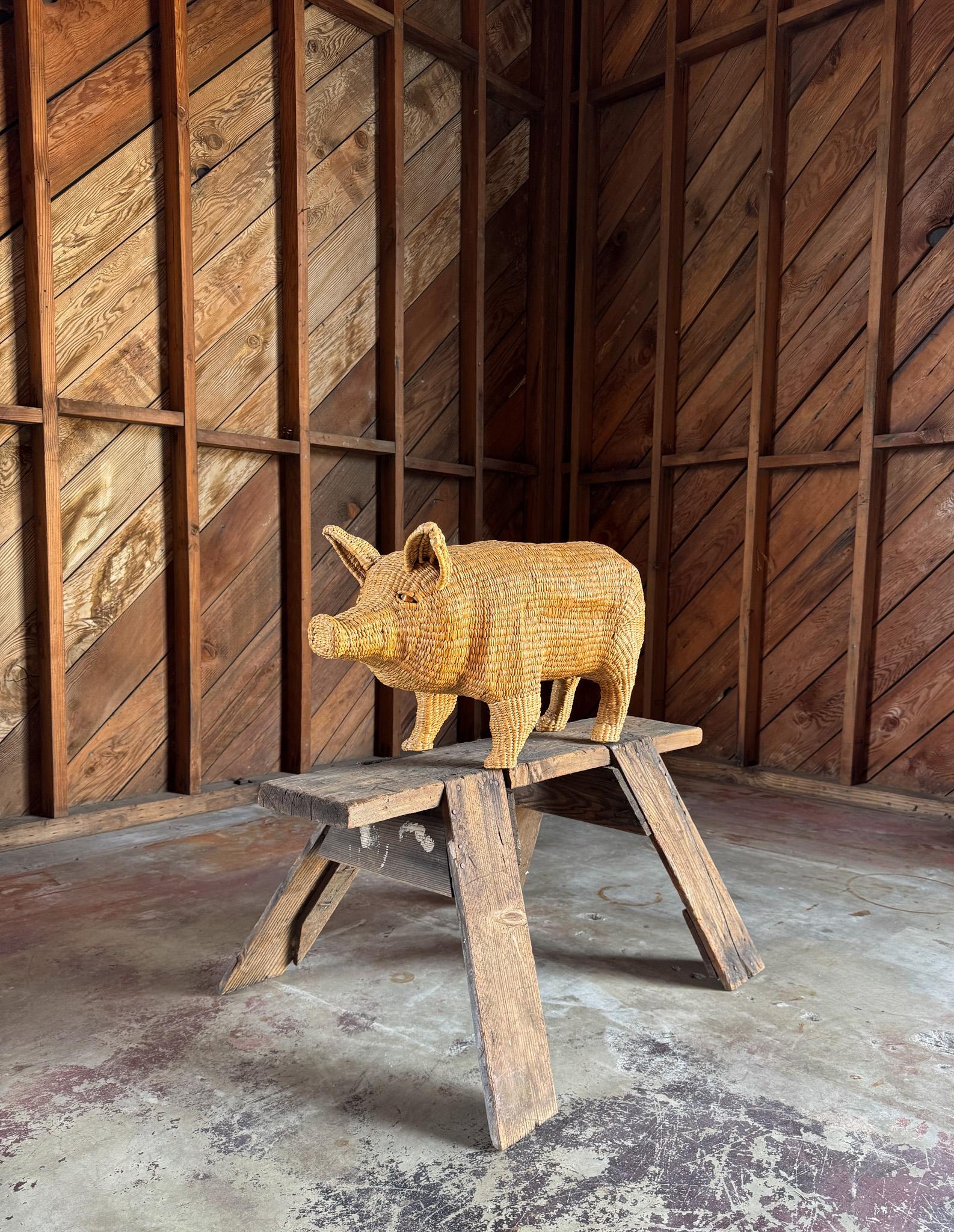 Mario Lopez Torres Pig Sculpture, Mexico, 20th Century 1