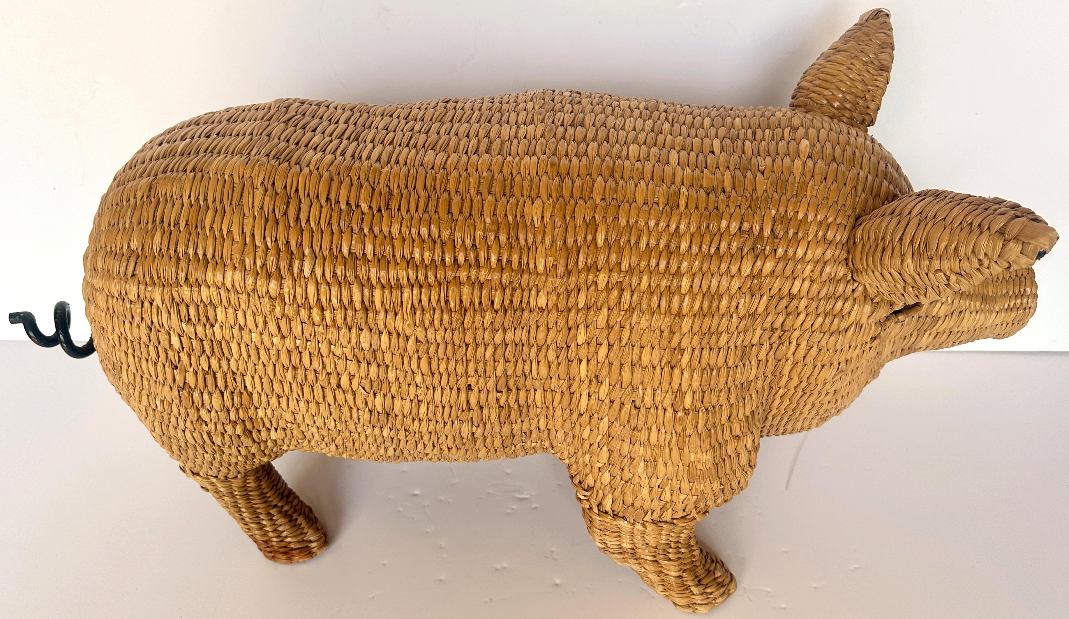 Mario Lopez Torres Pig Sculpture, Signed c. 1970s 1