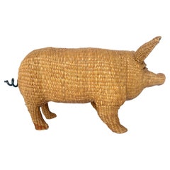 Mario Lopez Torres Pig Sculpture, Signed c. 1970s