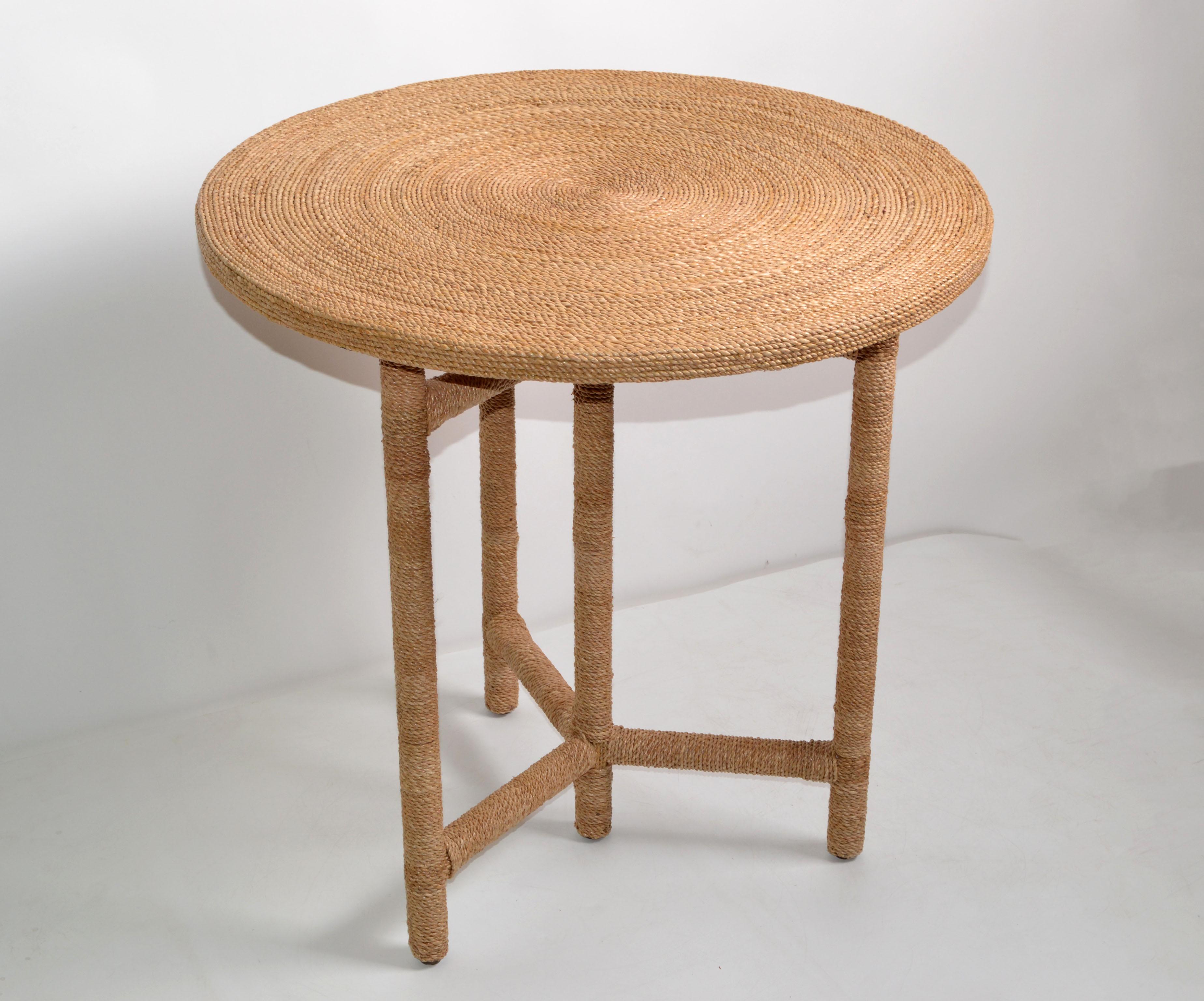 round geometric coffee table