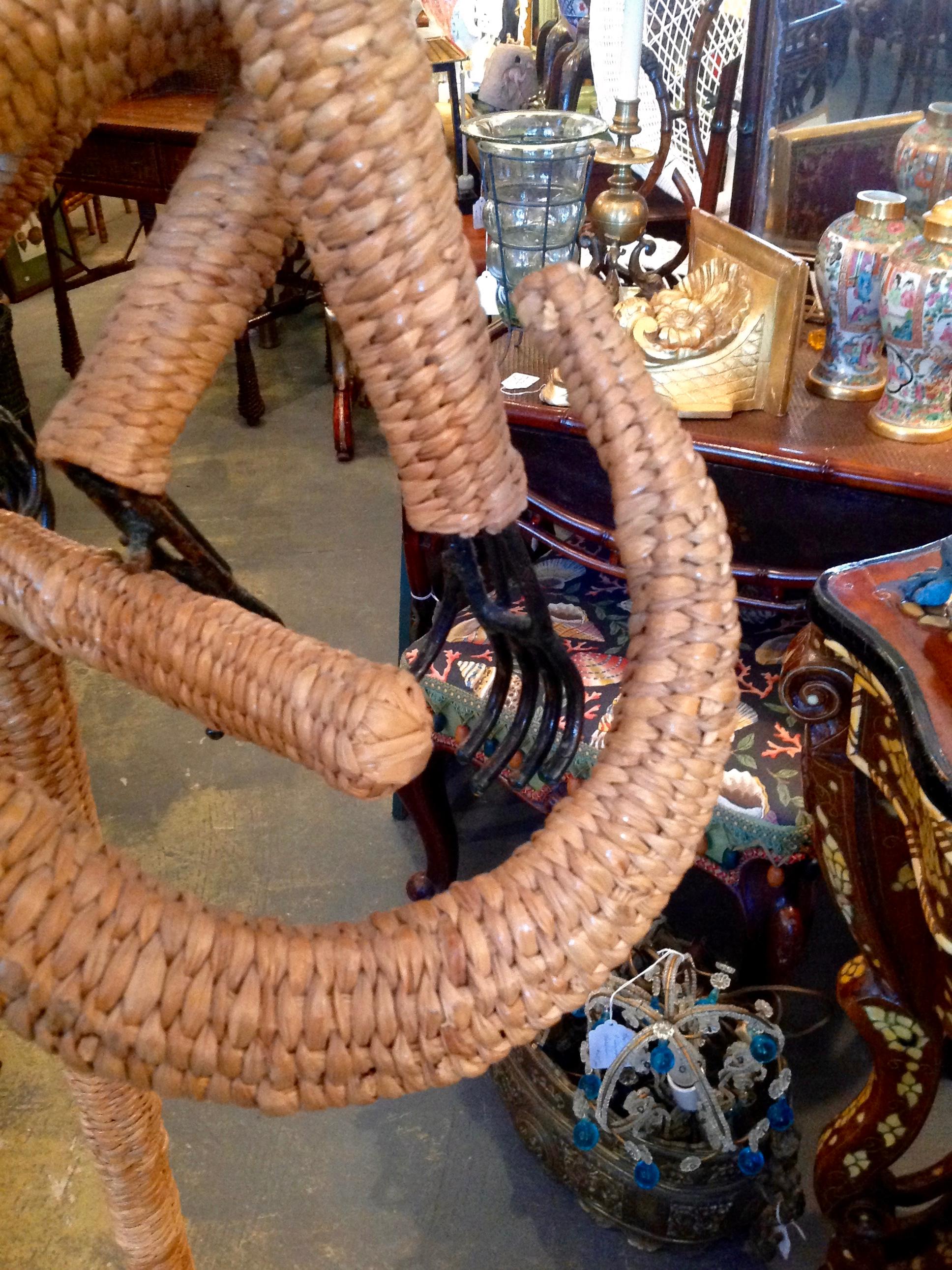 Mario Lopez Torres Wicker Monkey Floor Lamp 3