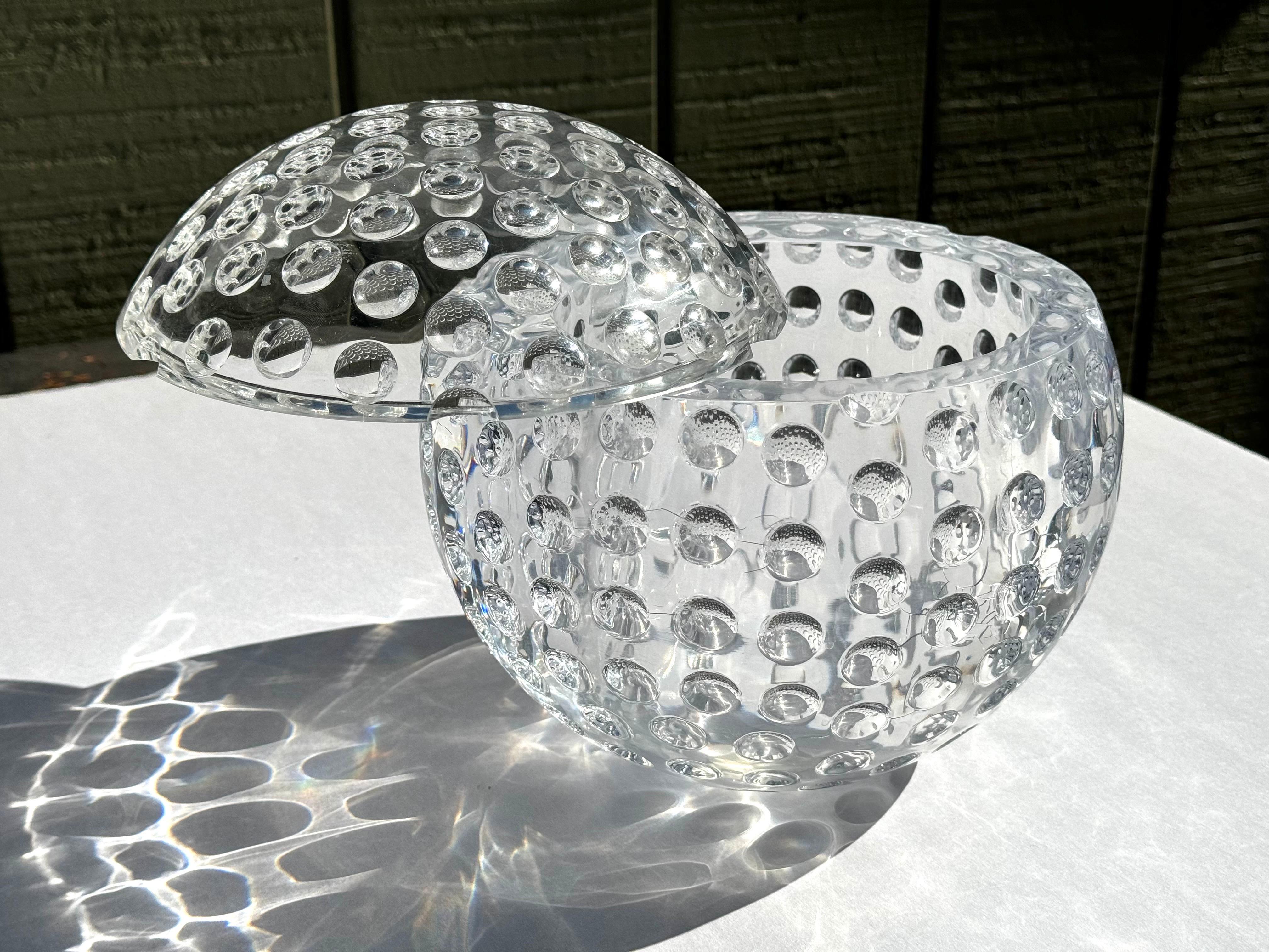 Mario Luca Giusti Lucite Ice Bucket In Good Condition For Sale In Redding, CT