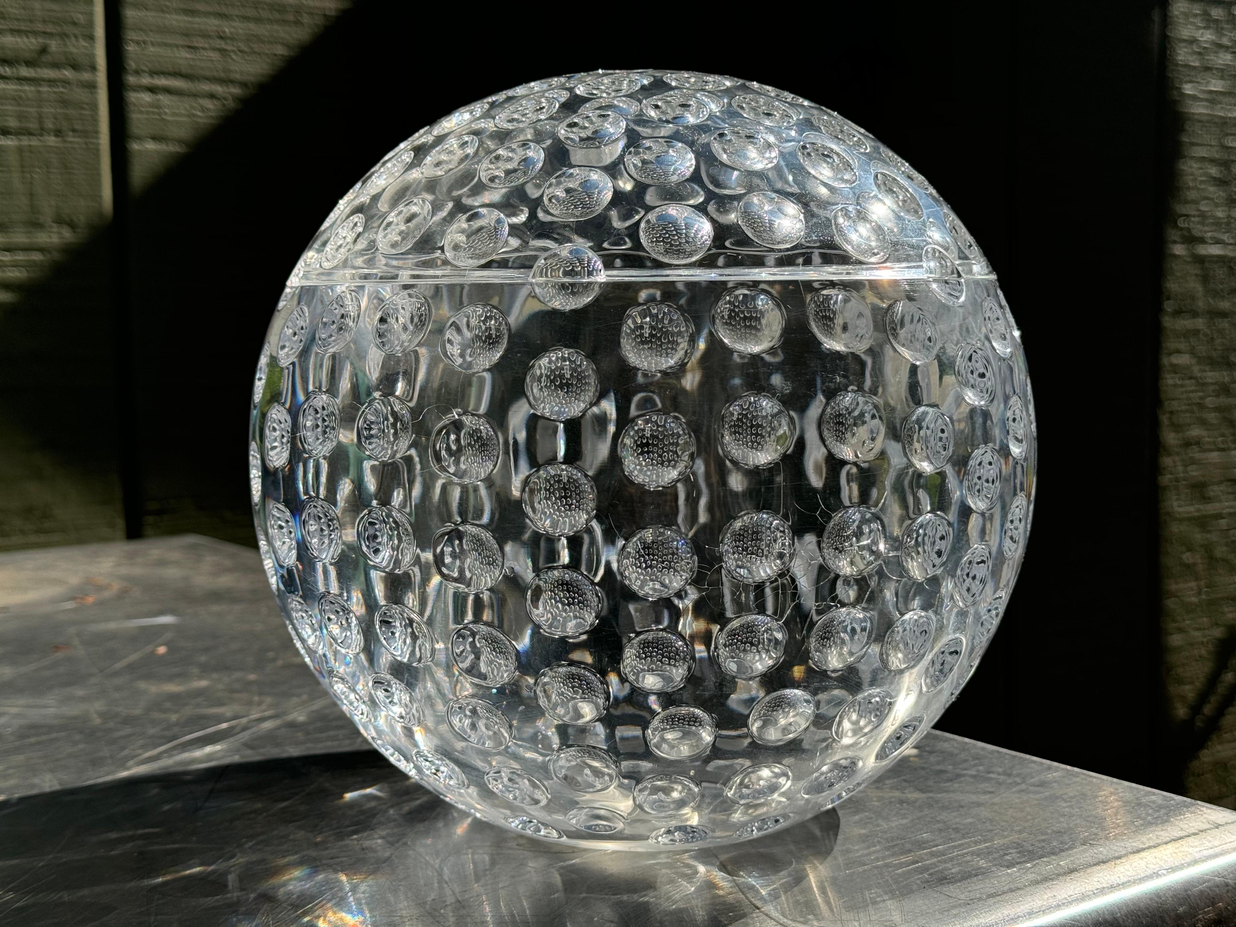 Mario Luca Giusti Lucite Ice Bucket For Sale 1