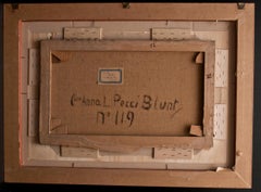 The Roofs of Via Margutta (Rom) – Öl auf Leinwand von M. Mafai – 1943