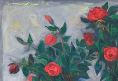 Two Vases of Roses, Mario Mafai, 1952 ( Modernist Still Life)