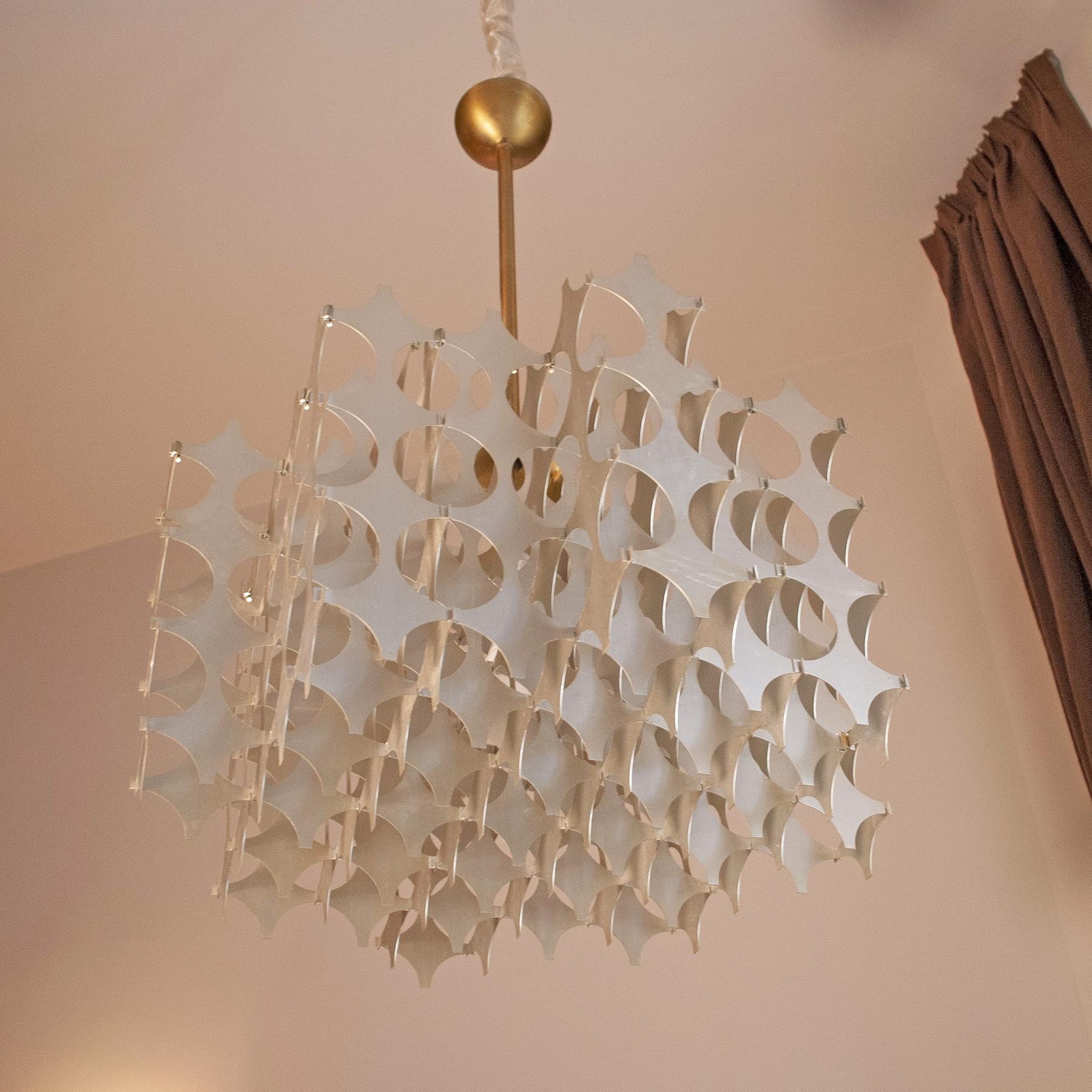 Late 20th Century Mario Marenco chandelier Chyntia 1970s For Sale