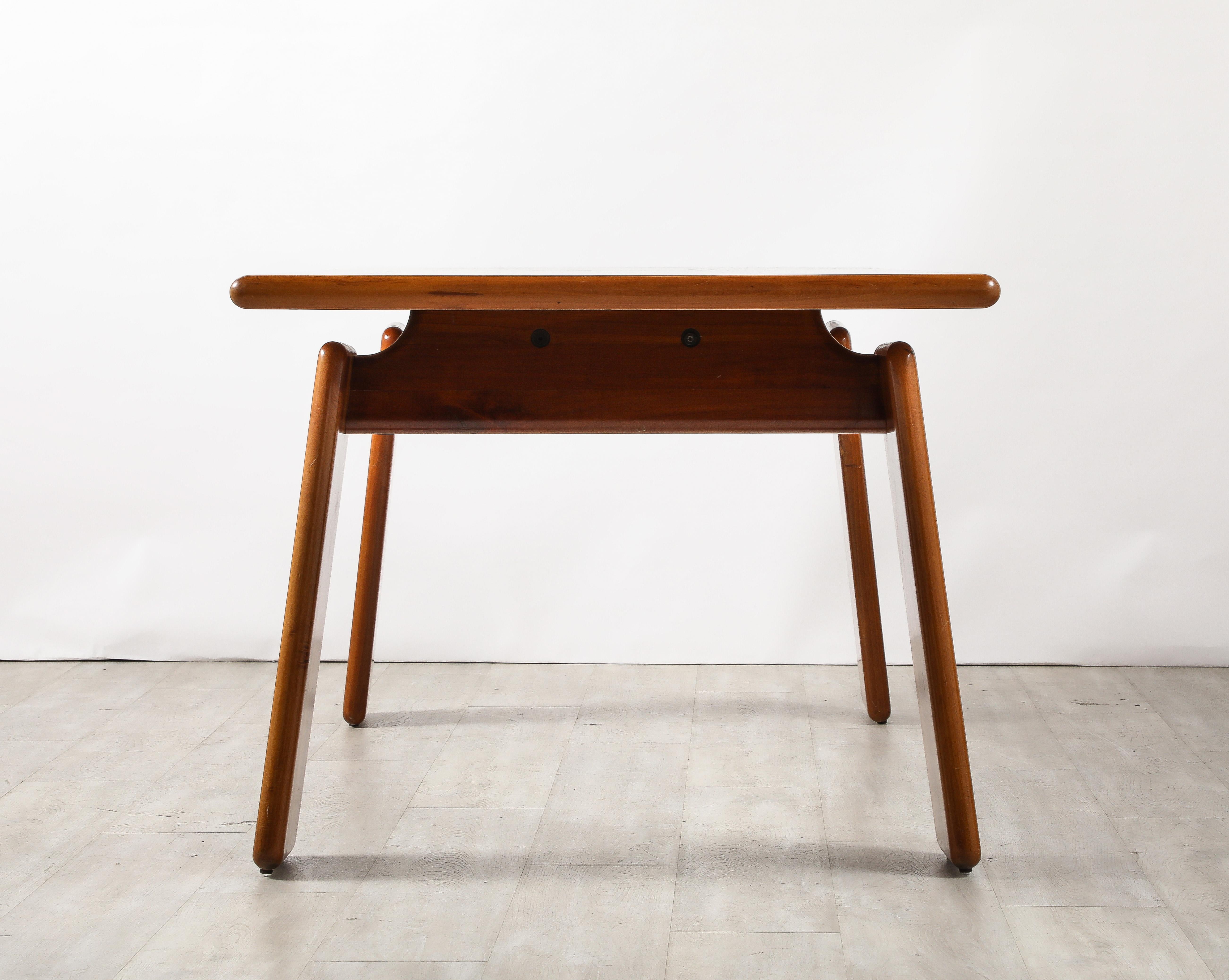 Mario Marenco for Mobil Girgi Italian Walnut Floating Dining Table, circa 1970's For Sale 9