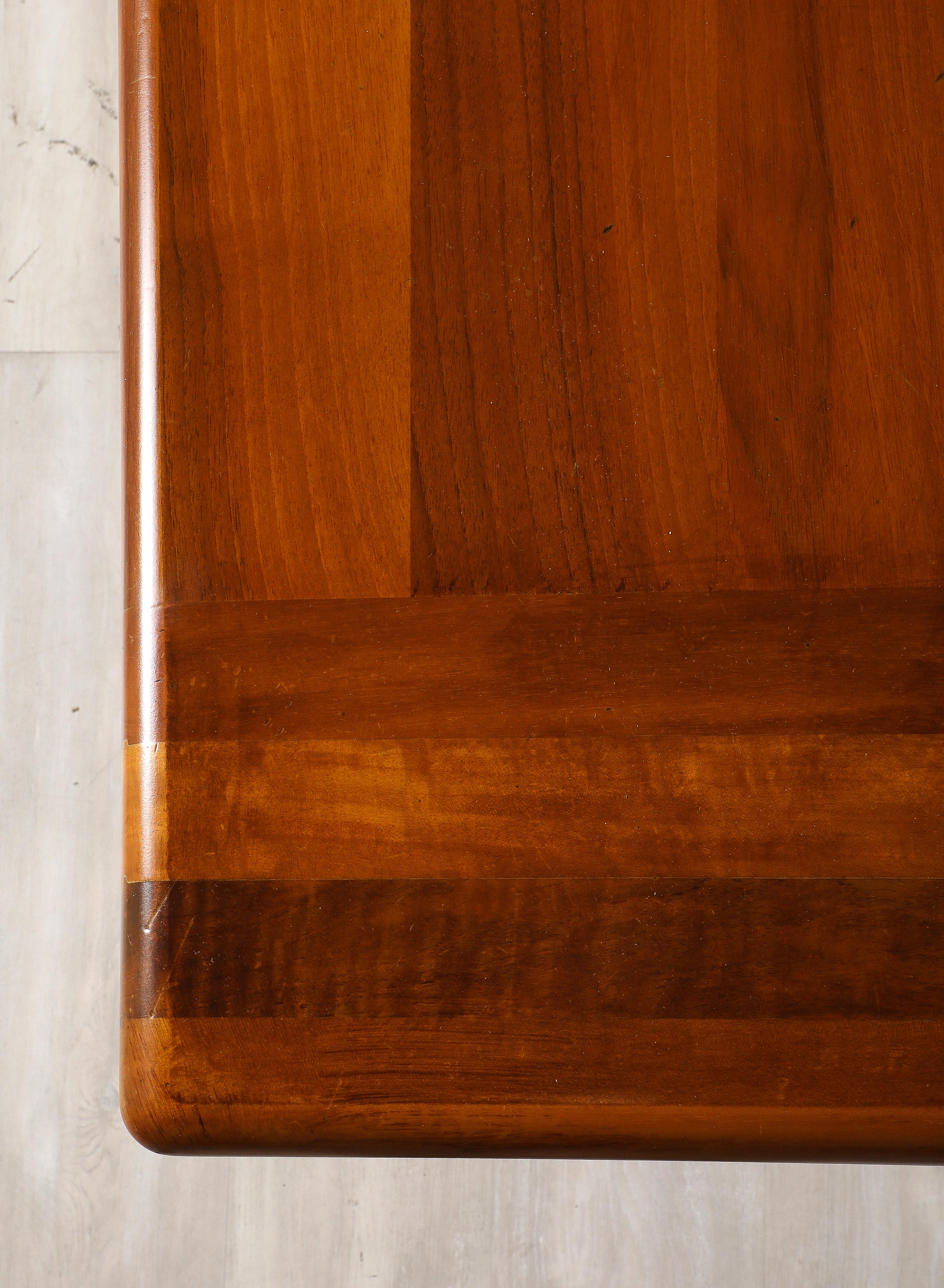 Mario Marenco for Mobil Girgi Italian Walnut Floating Dining Table, circa 1970's For Sale 10