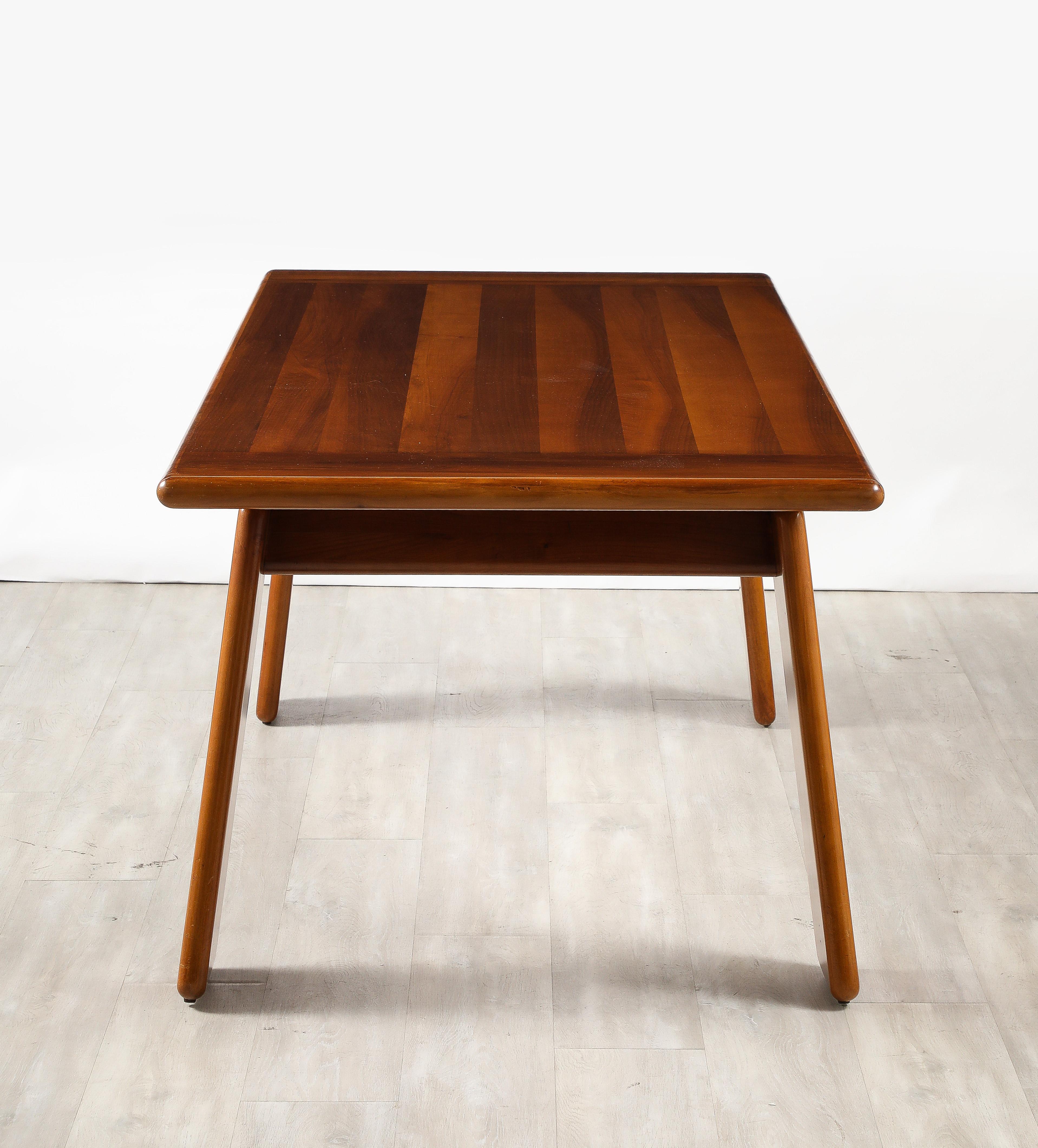 Mario Marenco for Mobil Girgi Italian Walnut Floating Dining Table, circa 1970's For Sale 1
