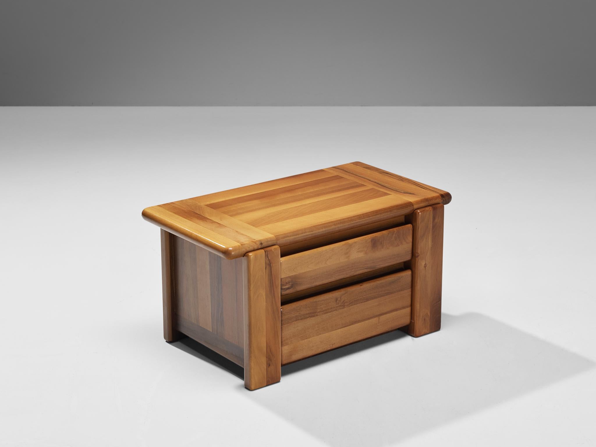 Post-Modern Mario Marenco for Mobil Girgi Pair of Nightstands in Walnut  For Sale
