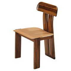 Mario Marenco for Mobil Girgi ‘Sapporo’ Dining Chair in Walnut 