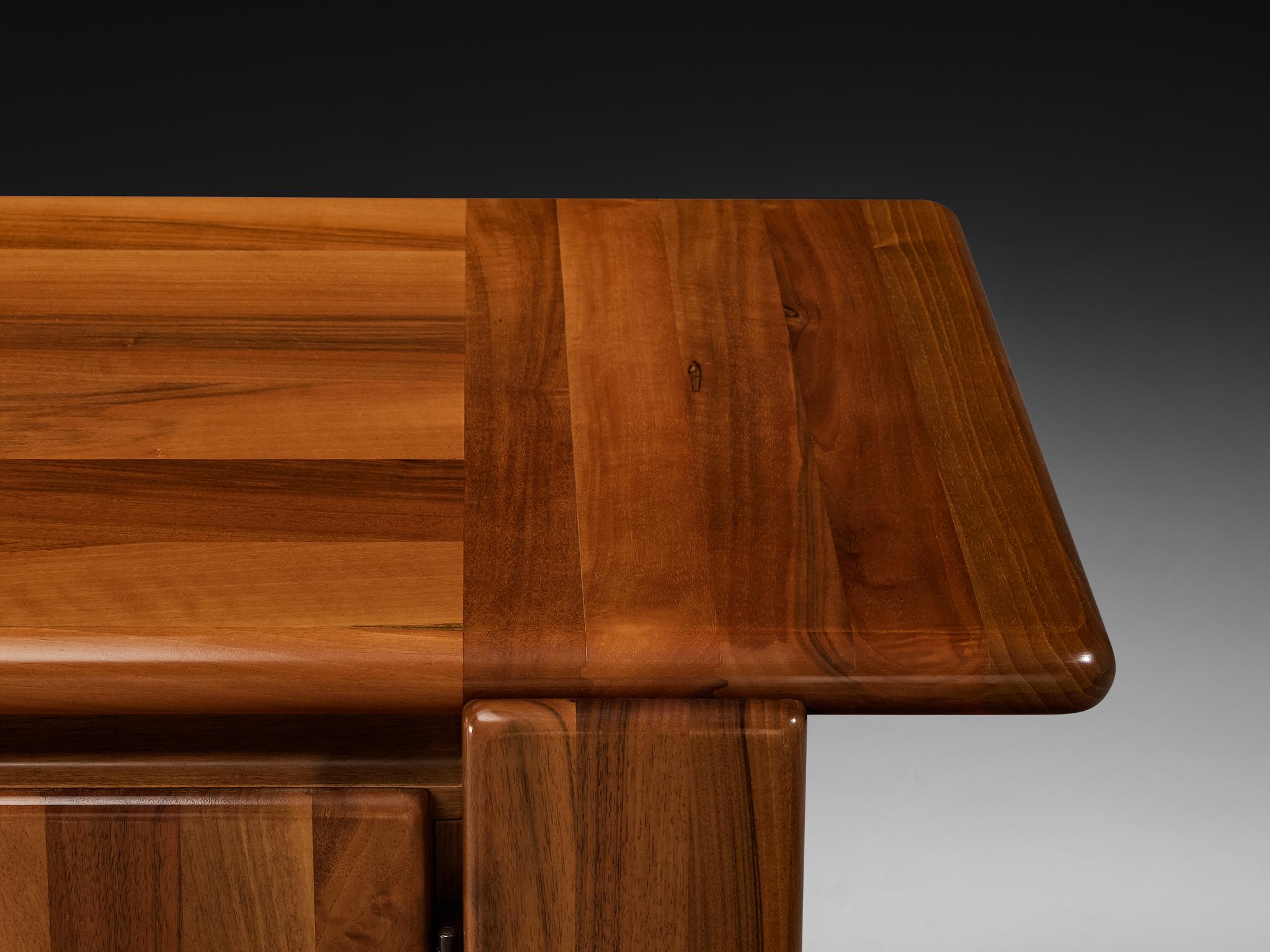 Mario Marenco for Mobil Girgi 'Sapporo' Sideboard in Walnut Bon état - En vente à Waalwijk, NL