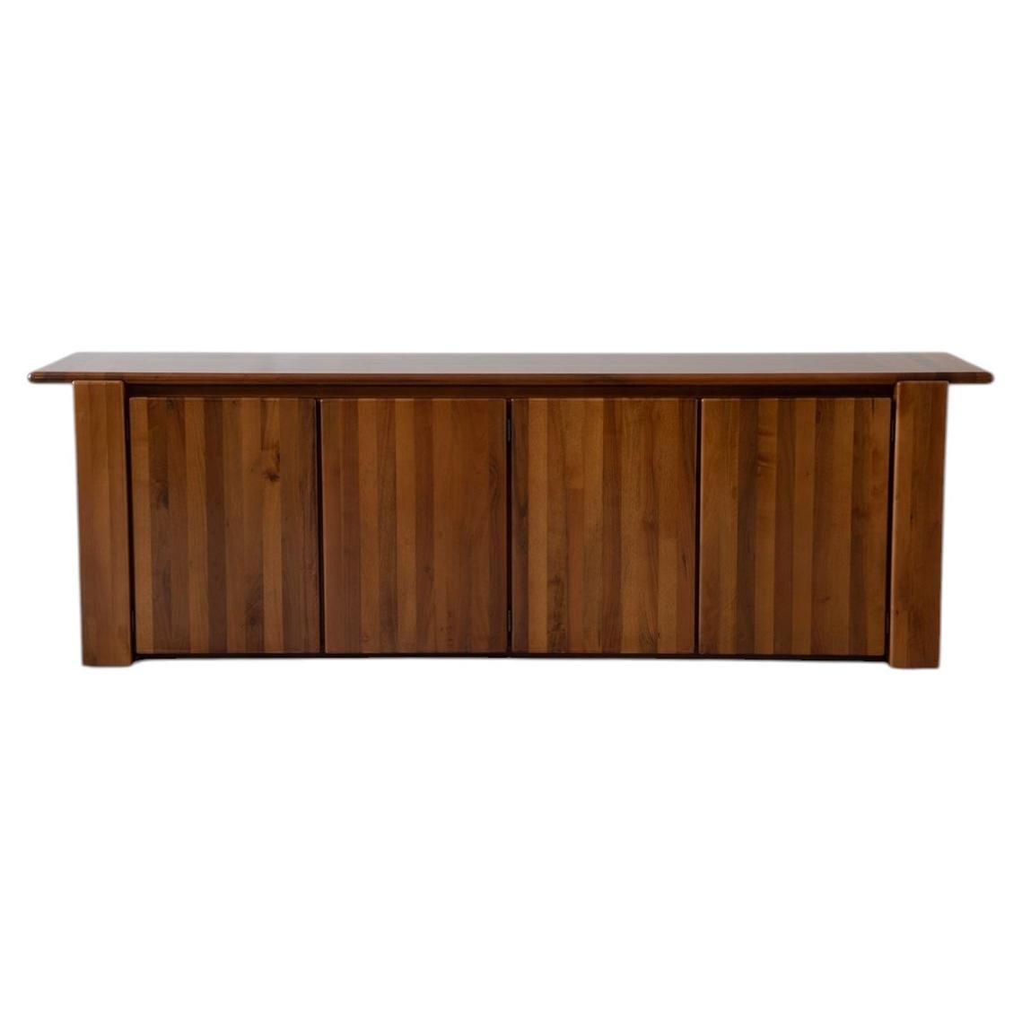 Mario Marenco for Mobil Girgi 'Sapporo' Sideboard in Walnut Italy c1970s For Sale