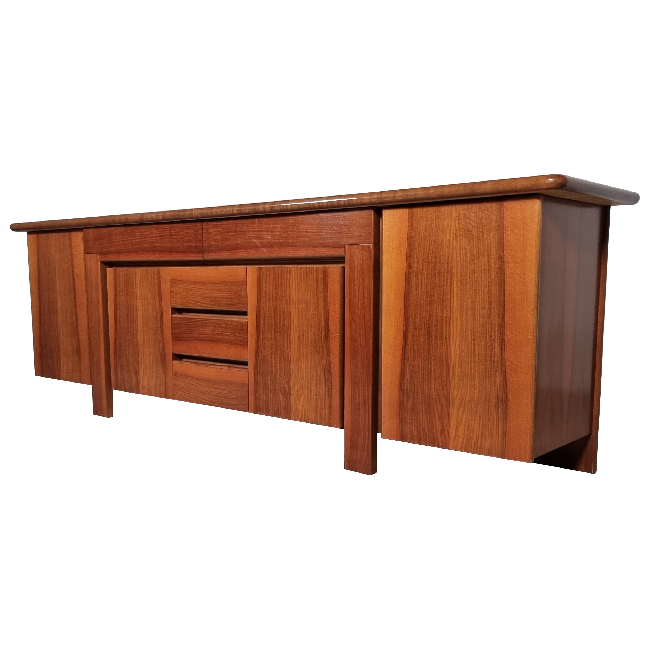 Mario Marenco for Mobil Girgi 
Sapporo
 Sideboard in Walnut Wood, 1970s