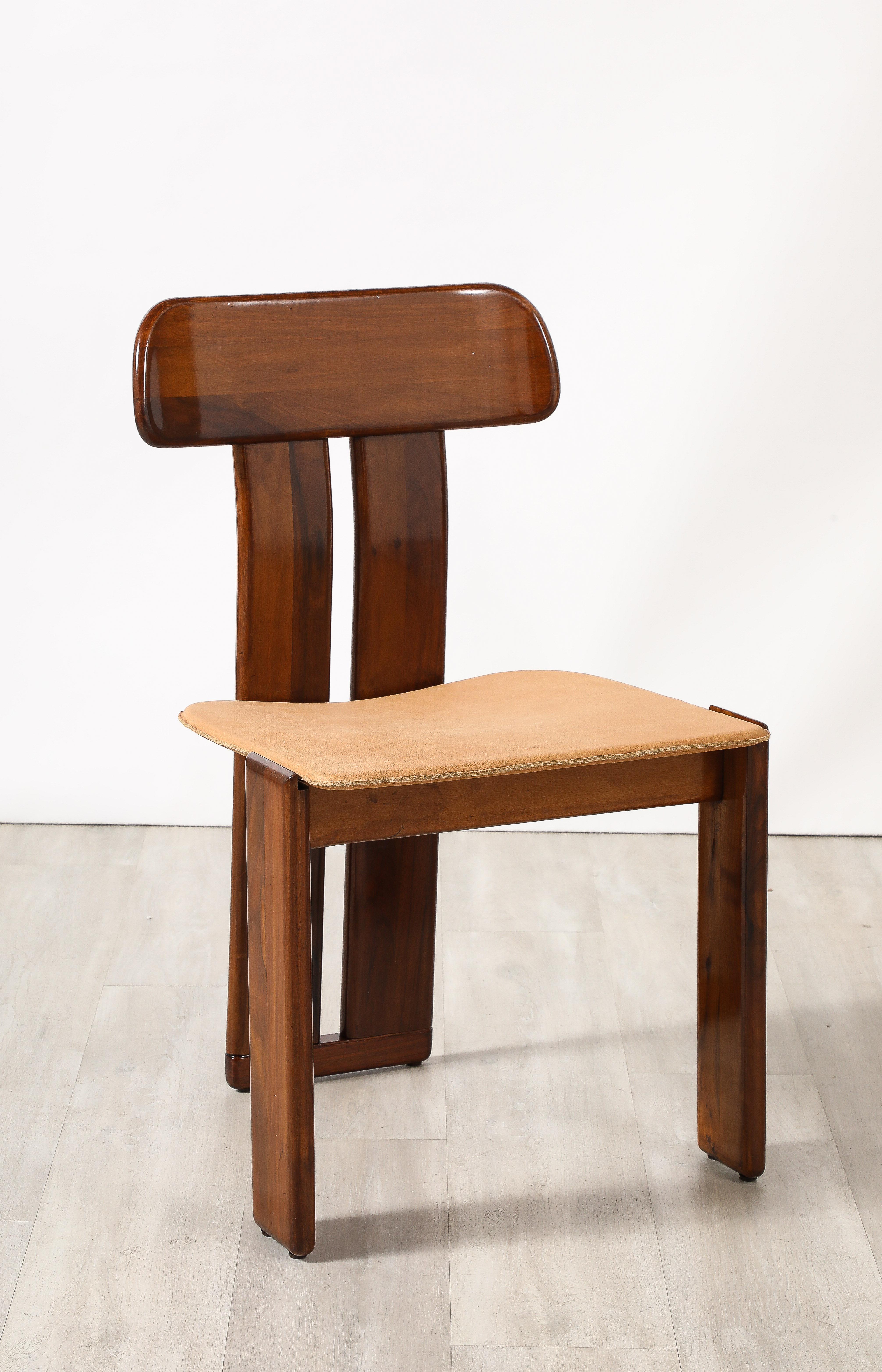 Mario Marenco for Mobil Girgi Set of Six 'Sapporo' Dining Chairs, circa 1970 4