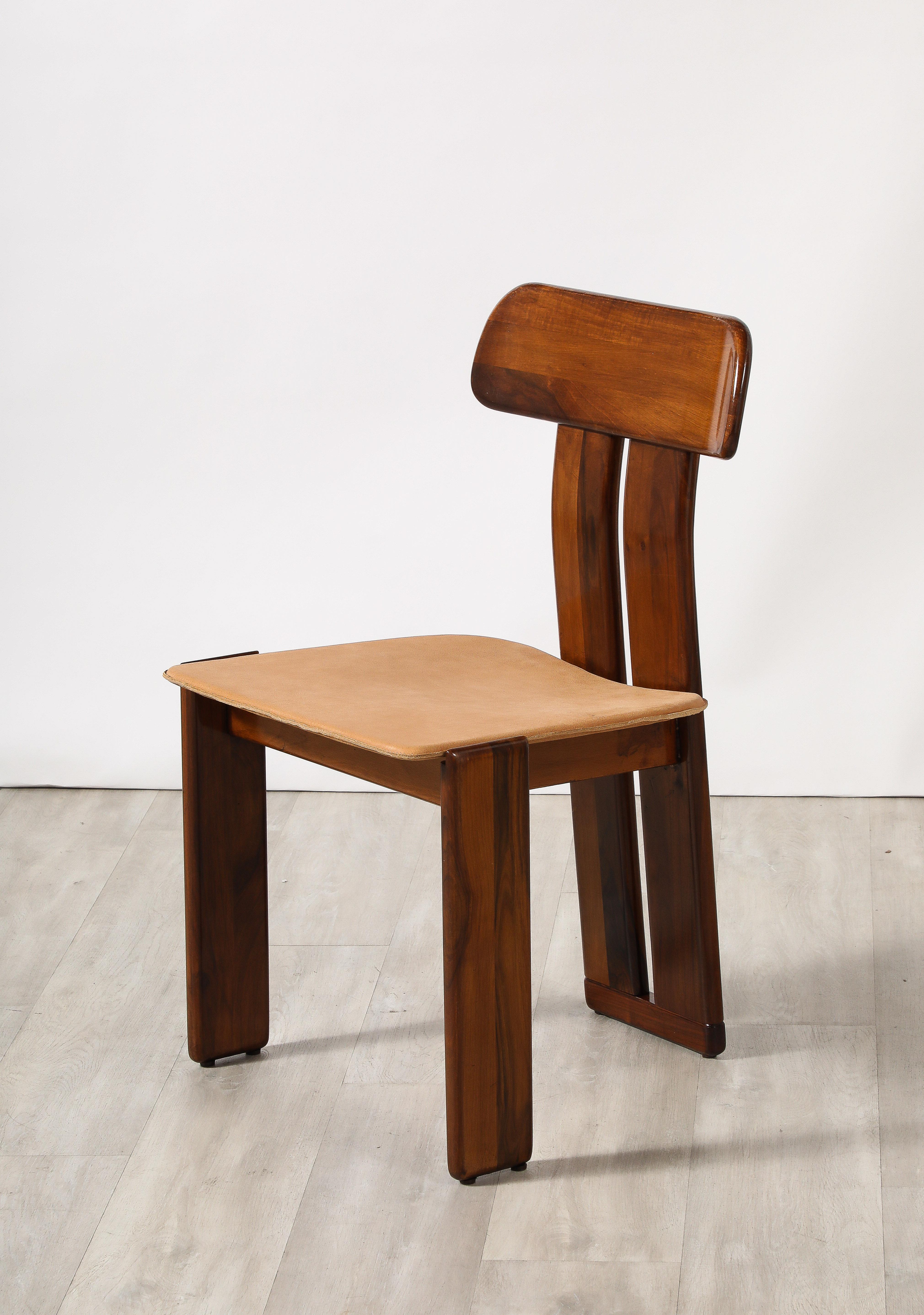Mario Marenco for Mobil Girgi Set of Six 'Sapporo' Dining Chairs, circa 1970 5