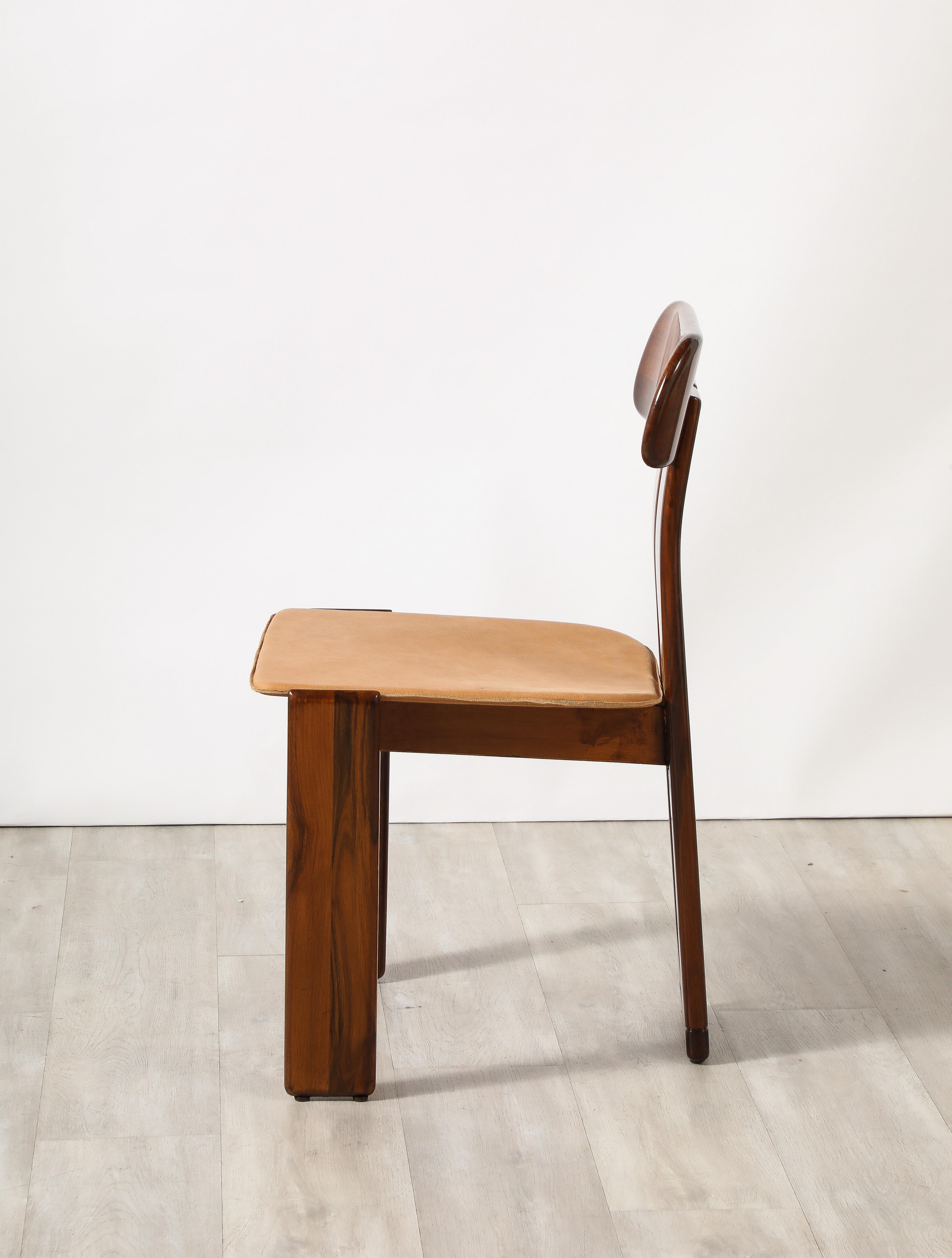 Mario Marenco for Mobil Girgi Set of Six 'Sapporo' Dining Chairs, circa 1970 6