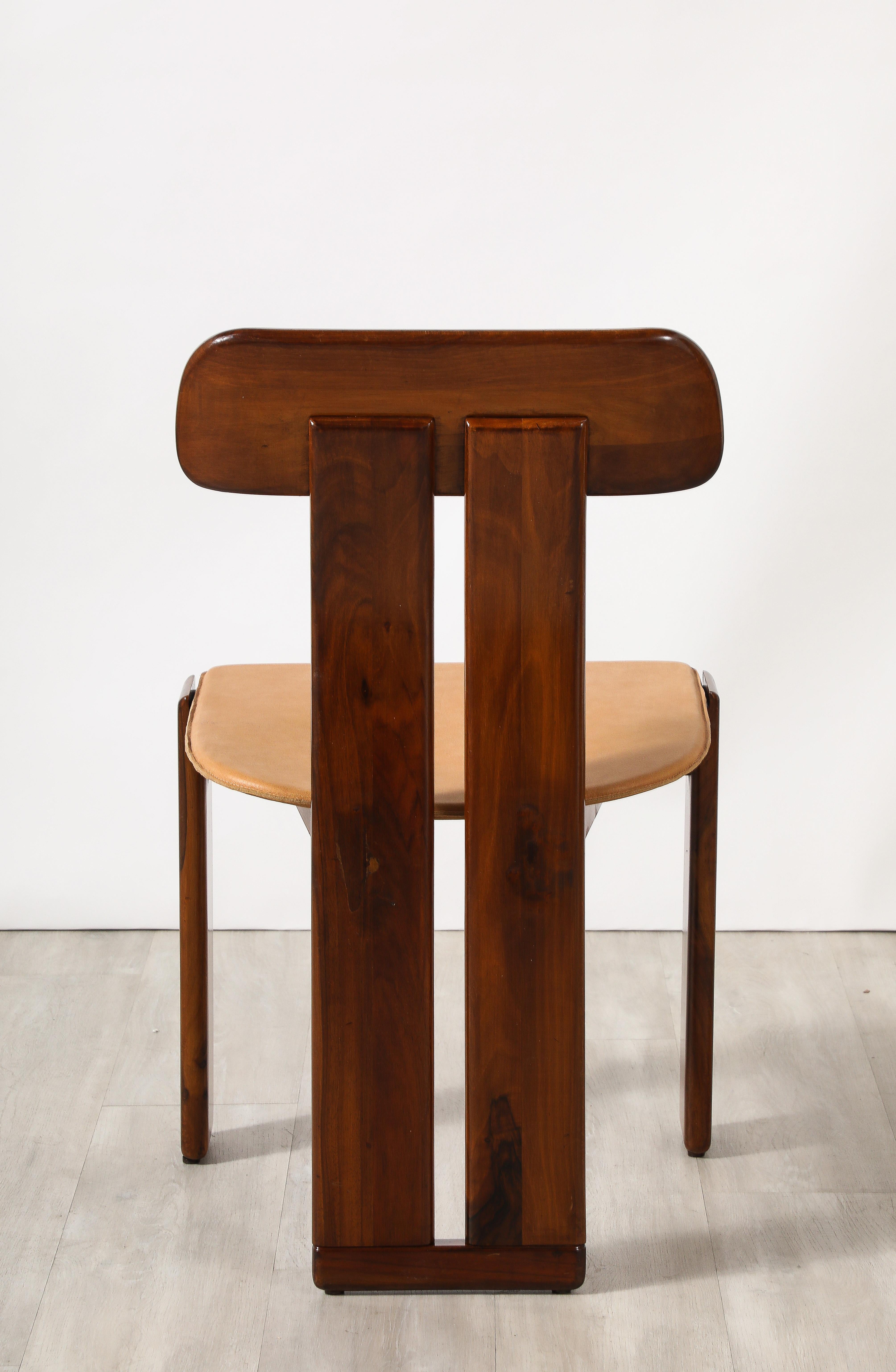 Mario Marenco for Mobil Girgi Set of Six 'Sapporo' Dining Chairs, circa 1970 7