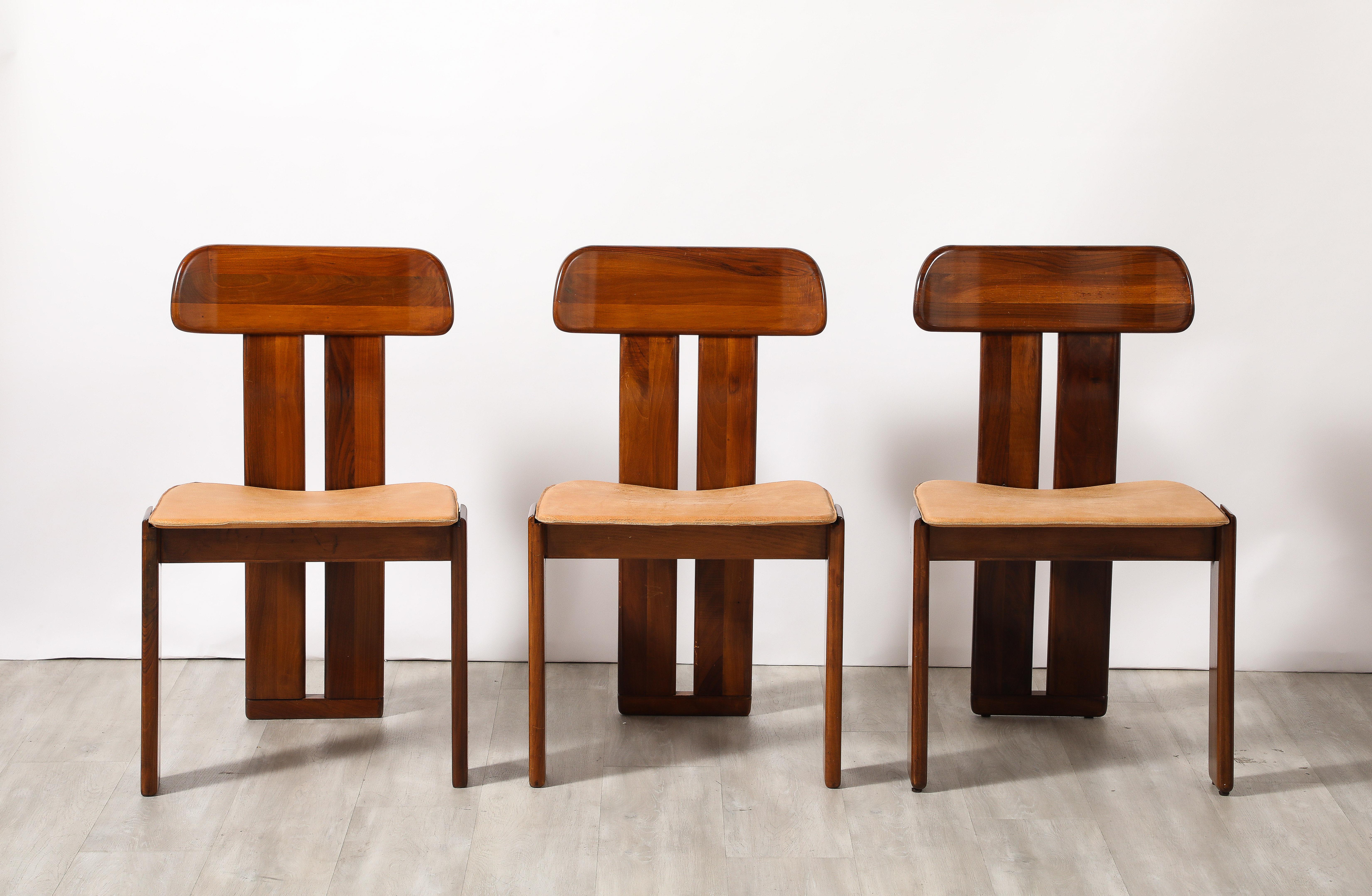 Modern Mario Marenco for Mobil Girgi Set of Six 'Sapporo' Dining Chairs, circa 1970
