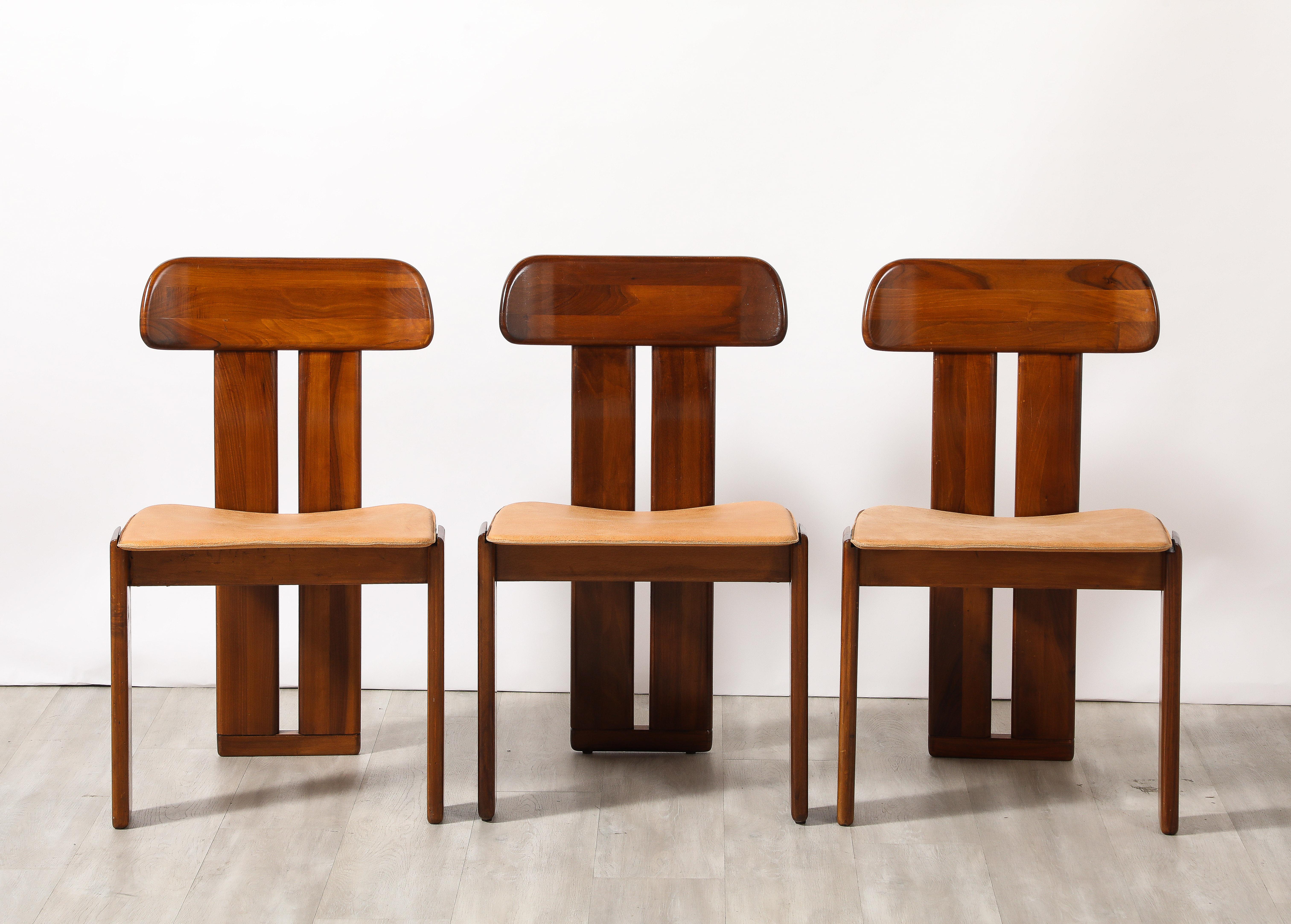 Late 20th Century Mario Marenco for Mobil Girgi Set of Six 'Sapporo' Dining Chairs, circa 1970