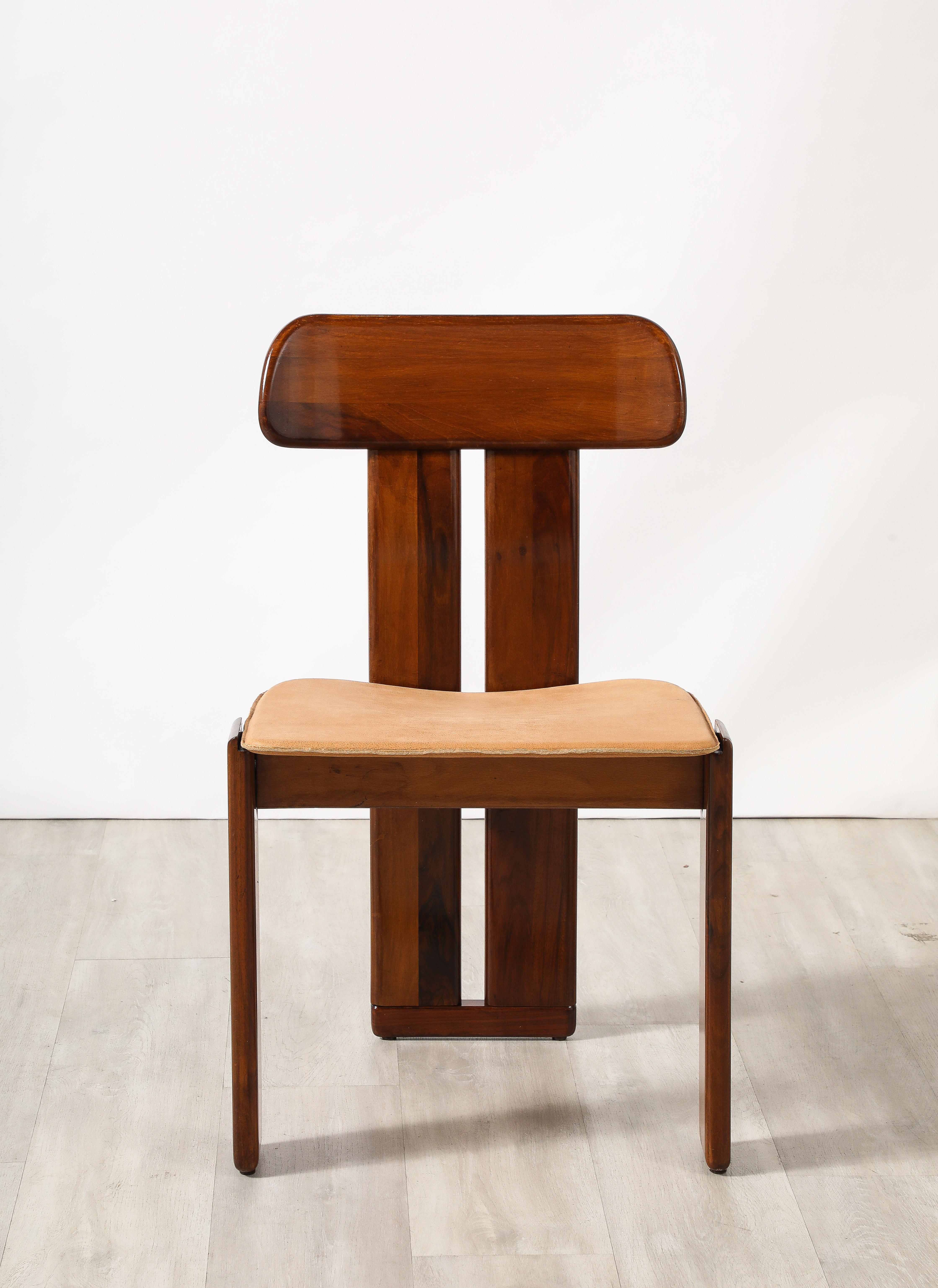 Mario Marenco for Mobil Girgi Set of Six 'Sapporo' Dining Chairs, circa 1970 2