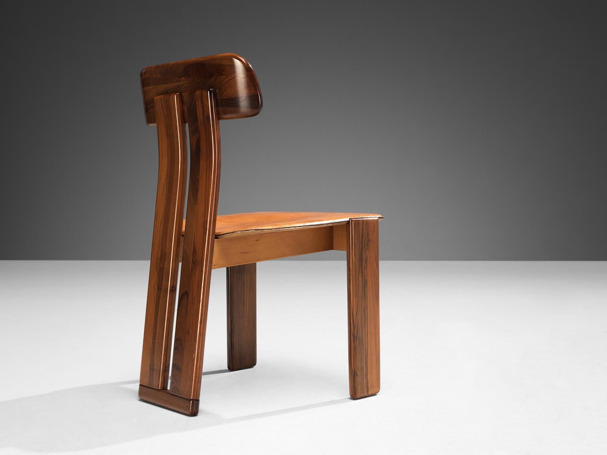 Mario Marenco for Mobil Girgi Set of Twelve ‘Sapporo’ Dining Chairs in Walnut 7