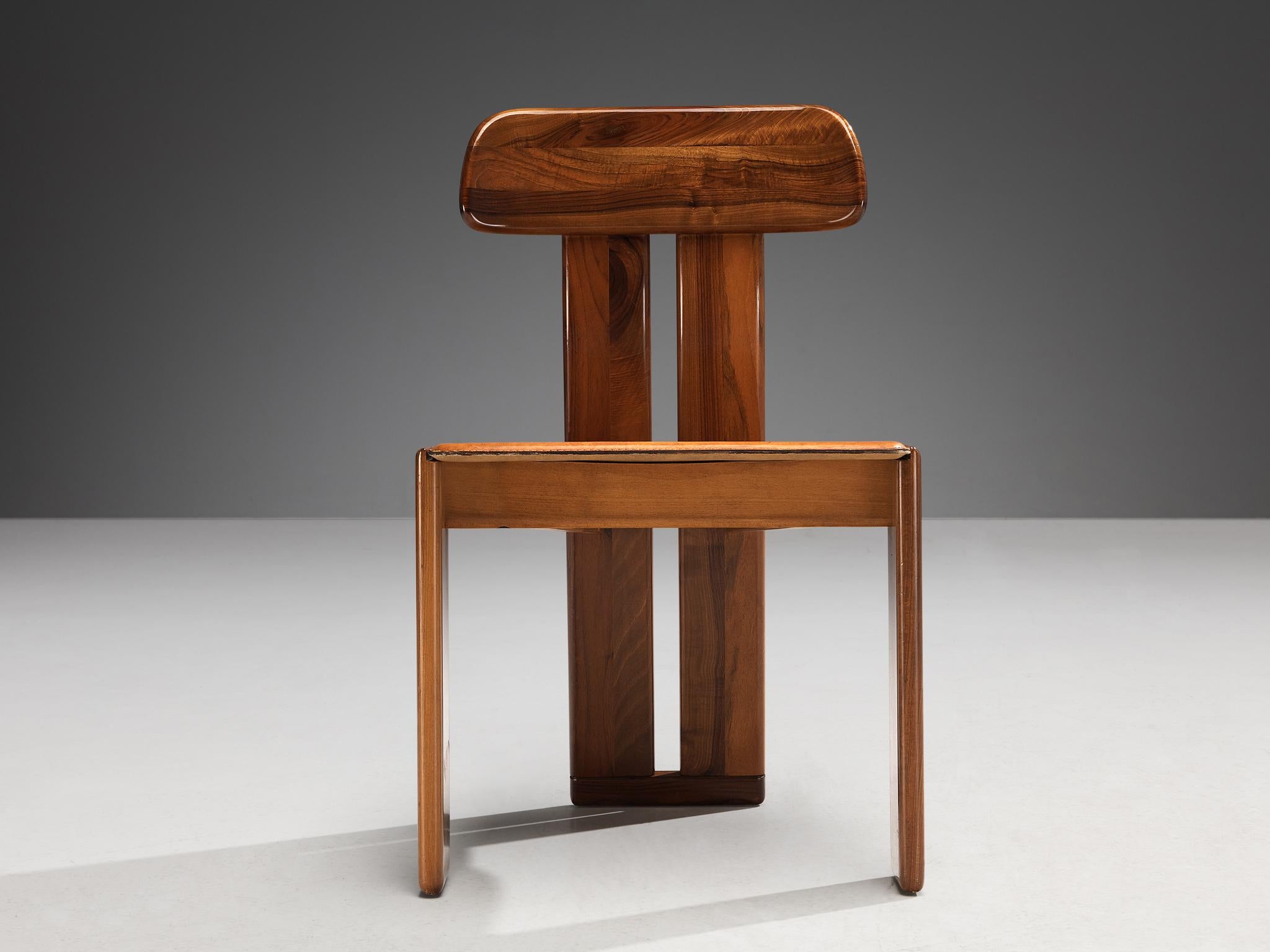 Mario Marenco for Mobil Girgi Set of Twelve ‘Sapporo’ Dining Chairs in Walnut 2