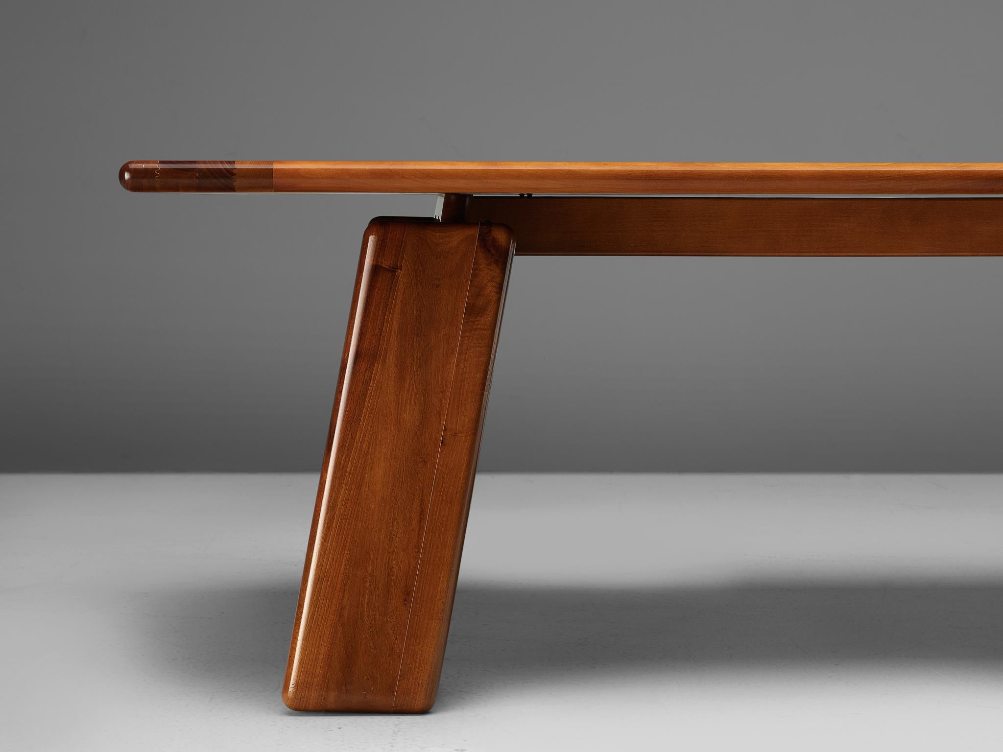 Late 20th Century Mario Marenco for Mobilgirgi Dining Table in Walnut