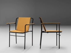 Mario Marenco for Poltrona Frau Pair of 'Movie' Armchairs in Saddle Leather