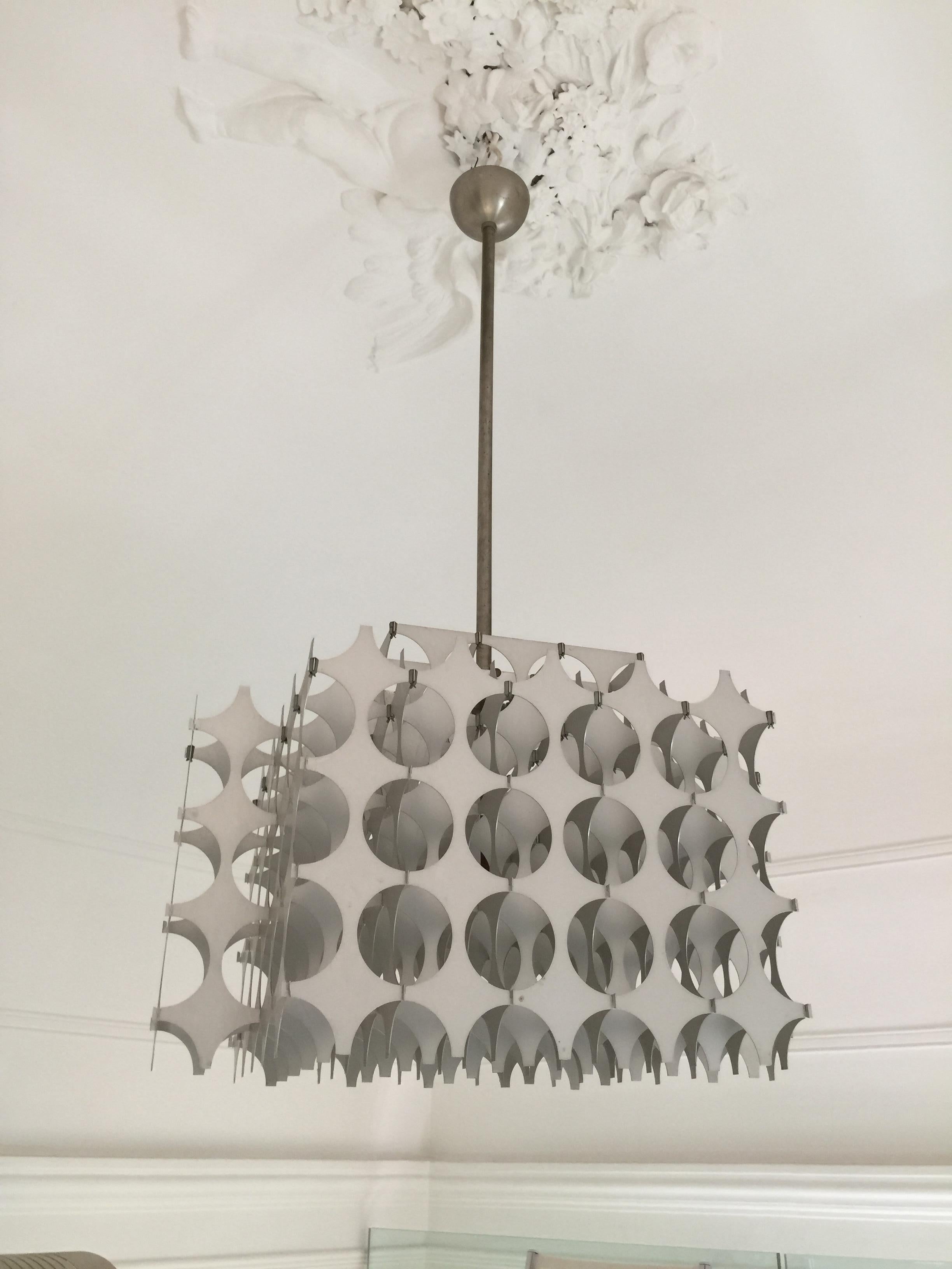 Modern Mario Marenco Italian Sculptural Cynthia Pendant Lamp for Artemide, 1968