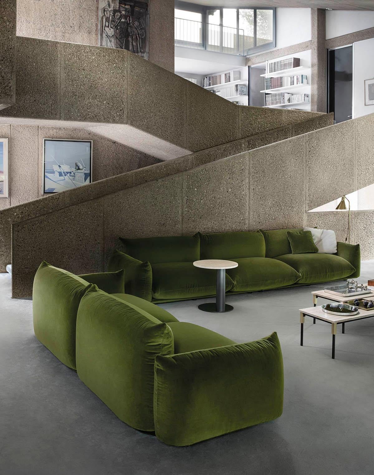 Mario Marenco 'Marenco' 2sitzer-Sofa 254 für Arflex (Moderne der Mitte des Jahrhunderts) im Angebot