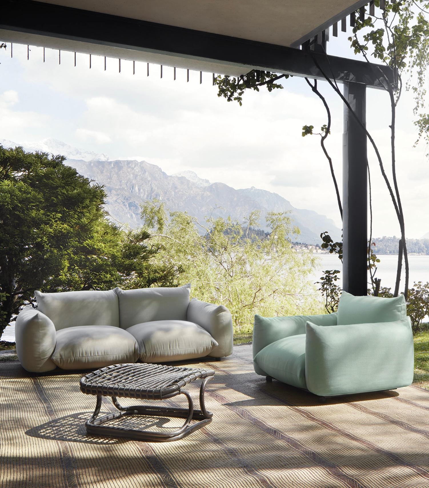 Sofá de exterior Mario Marenco 188 cm para Arflex Siglo XXI y contemporáneo en venta