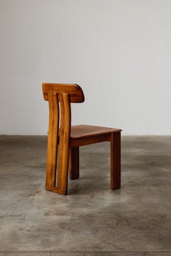 Mario Marenco "Sapporo" Chairs for Mobil Girgi, Reddish Brown, 1970, Set of 4