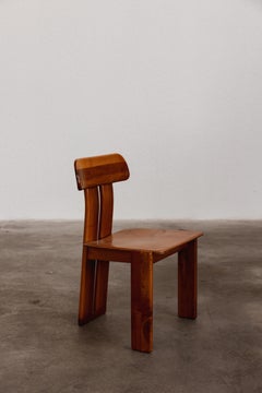 Mario Marenco "Sapporo" Chairs for Mobil Girgi, Cognac Leather, 1970, Set of 6