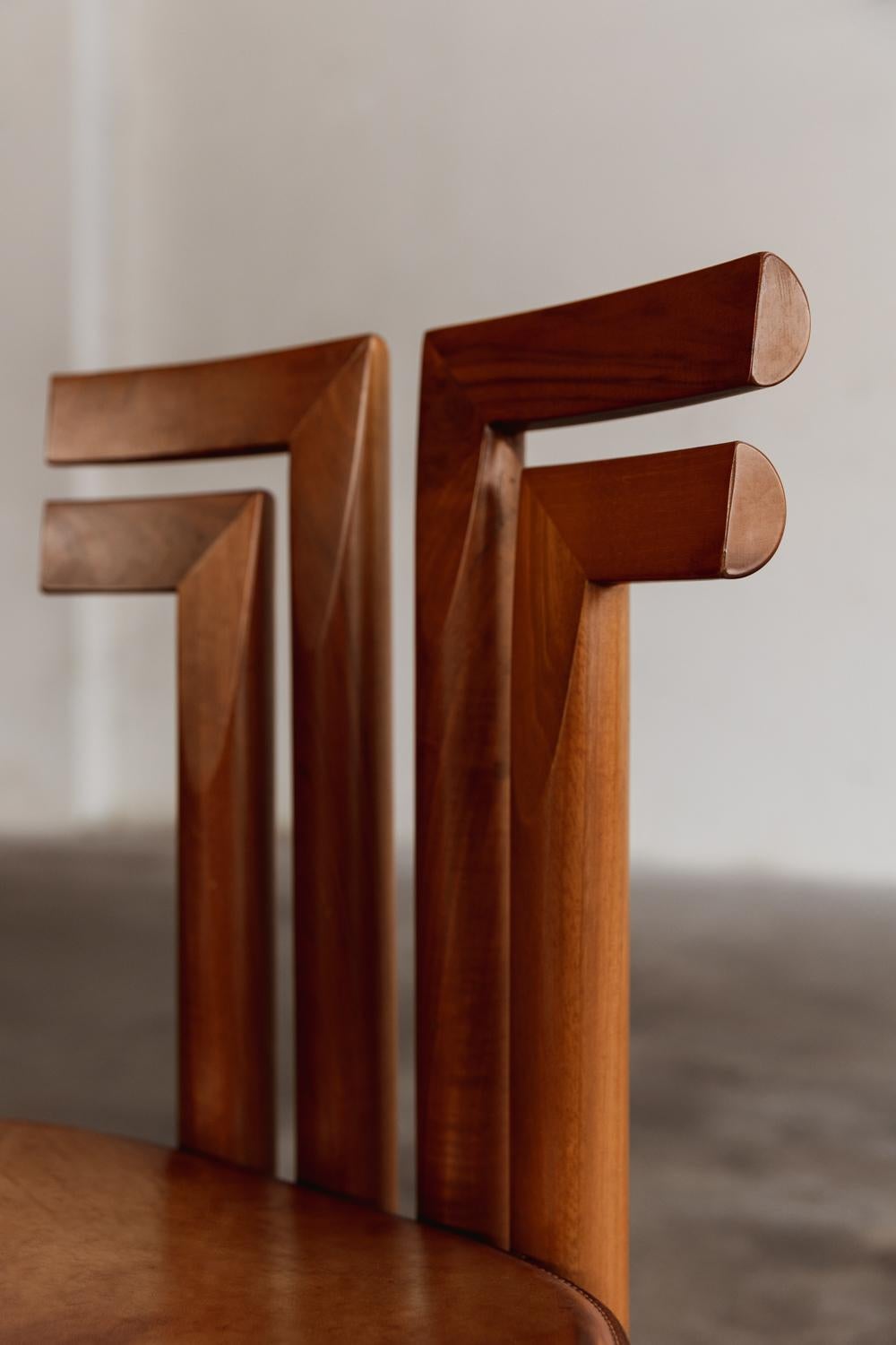 Late 20th Century Mario Marenco “Sapporo” Dining Chairs for Mobil Girgi, 1970 For Sale
